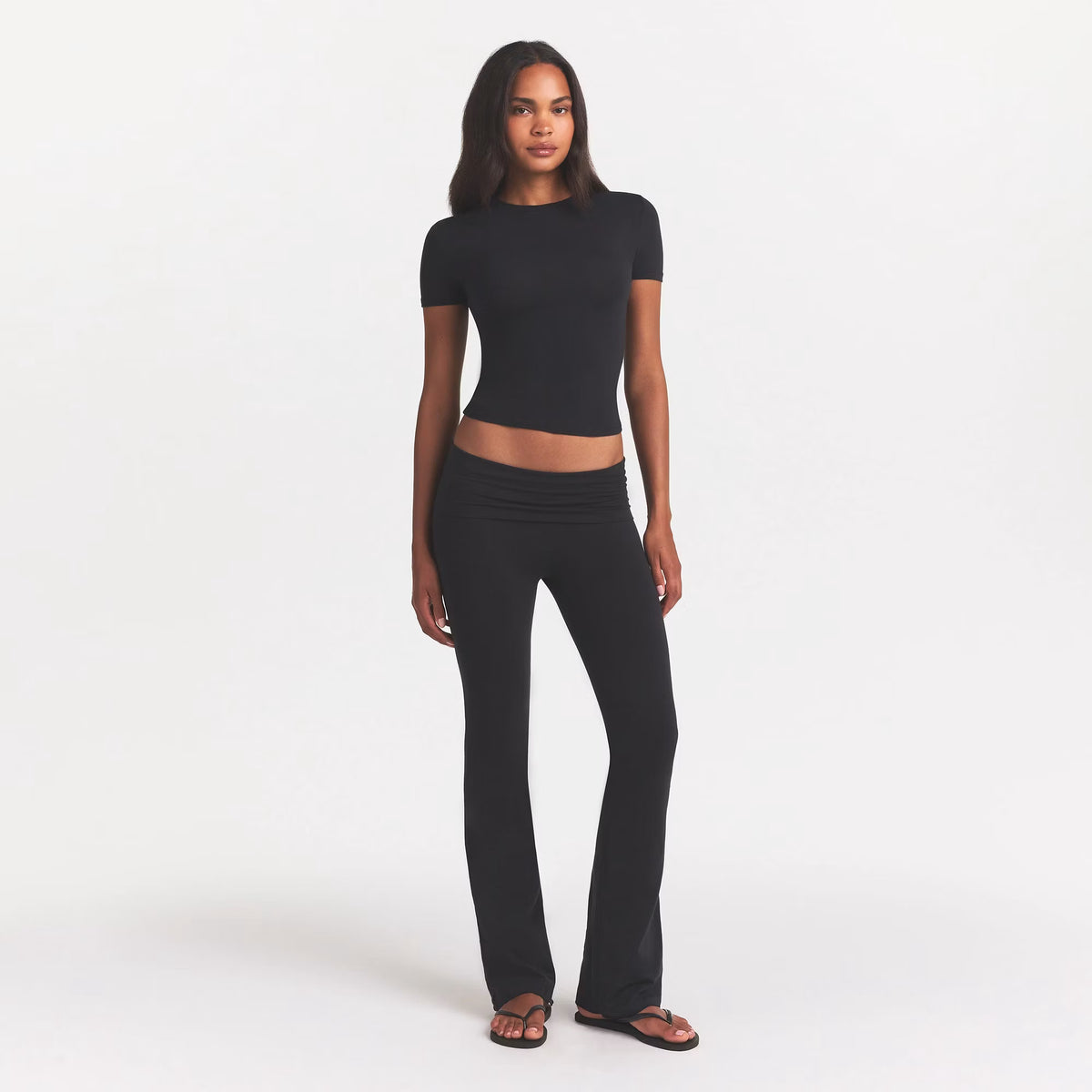 COTTON JERSEY FOLDOVER PANT | SOOT