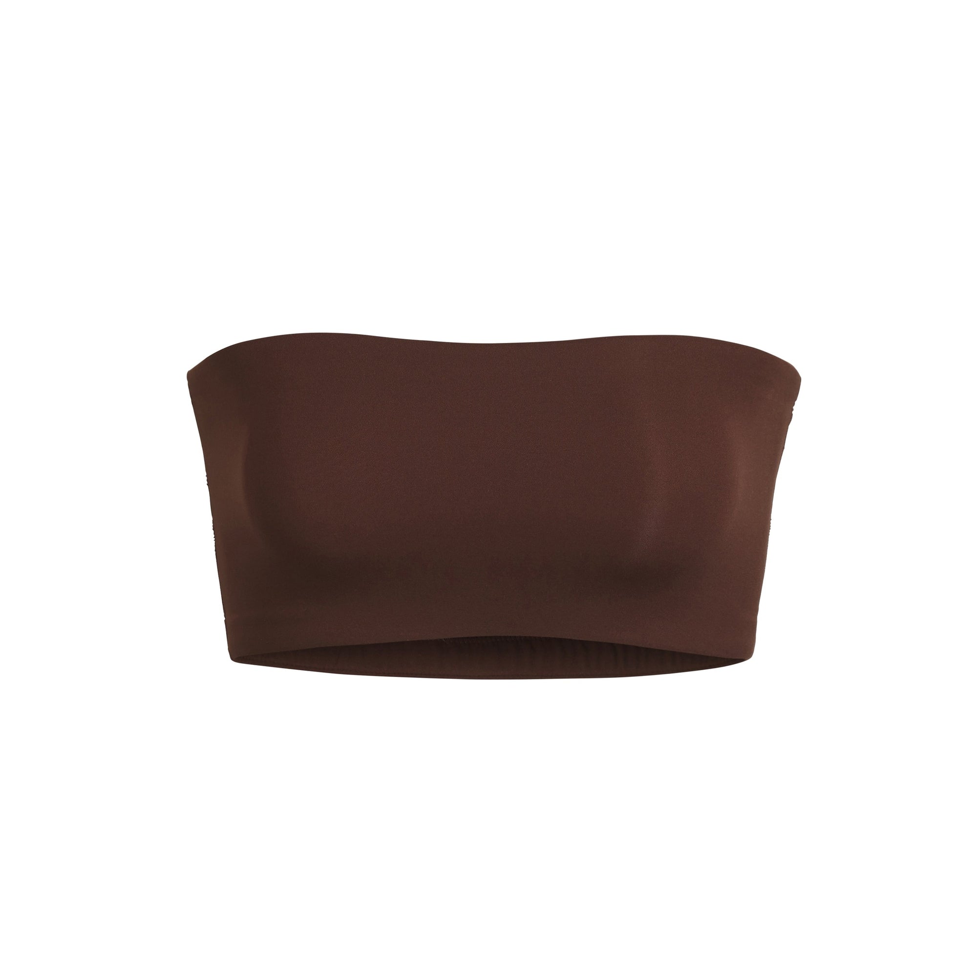 FITS EVERYBODY BANDEAU | COCOA (BANDEAUS, BRALETTES) LAYS FLAT ON A WHITE BACKGROUND | FLT