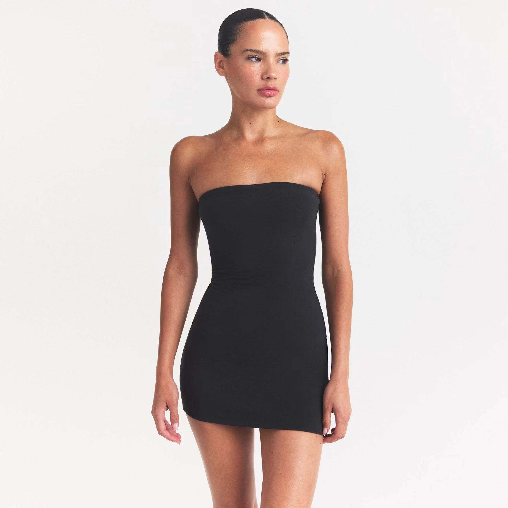 COTTON JERSEY TUBE MINI DRESS | SOOT