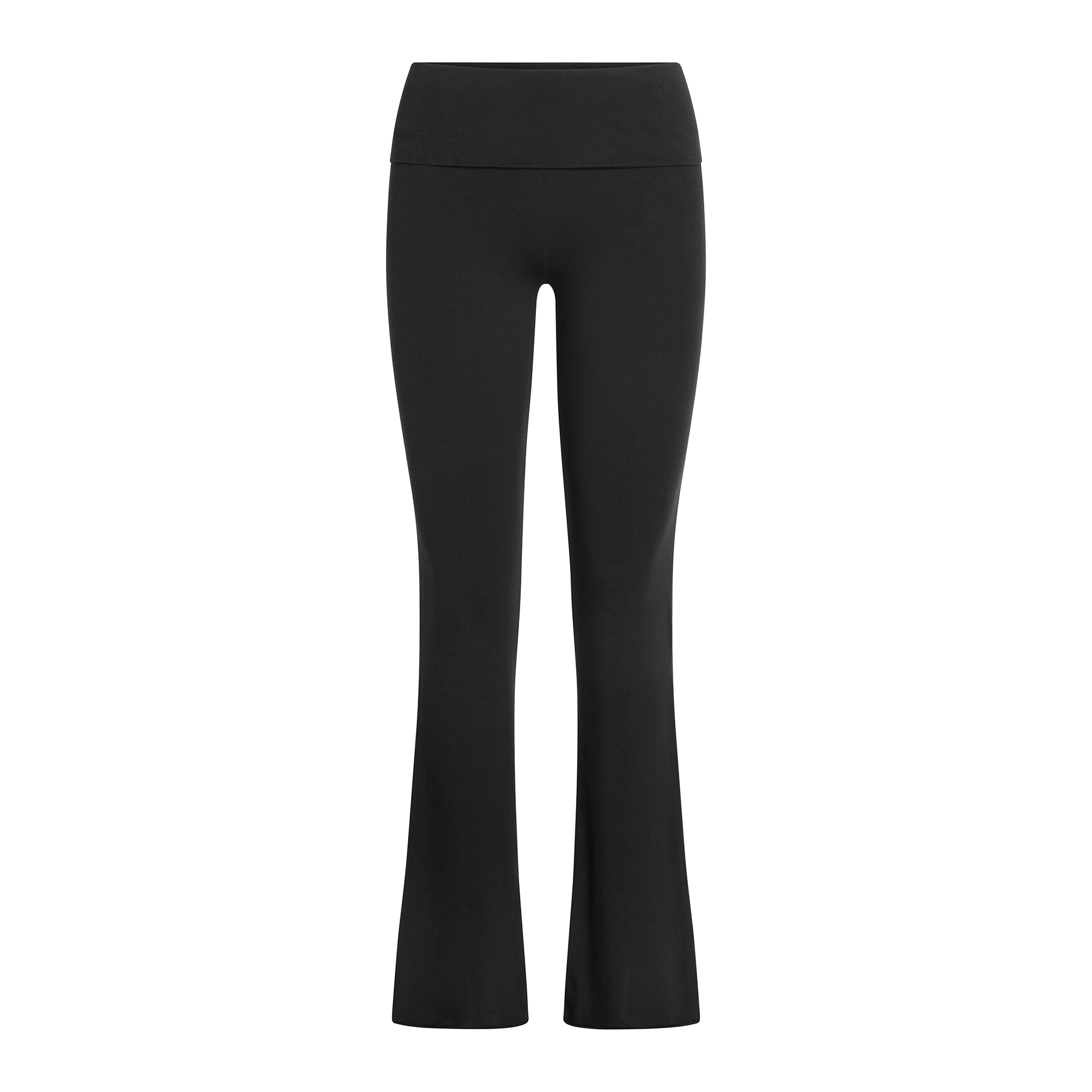 COTTON JERSEY FOLDOVER PANT | SOOT FLAT ON A WHITE BACKGROUND | FLT