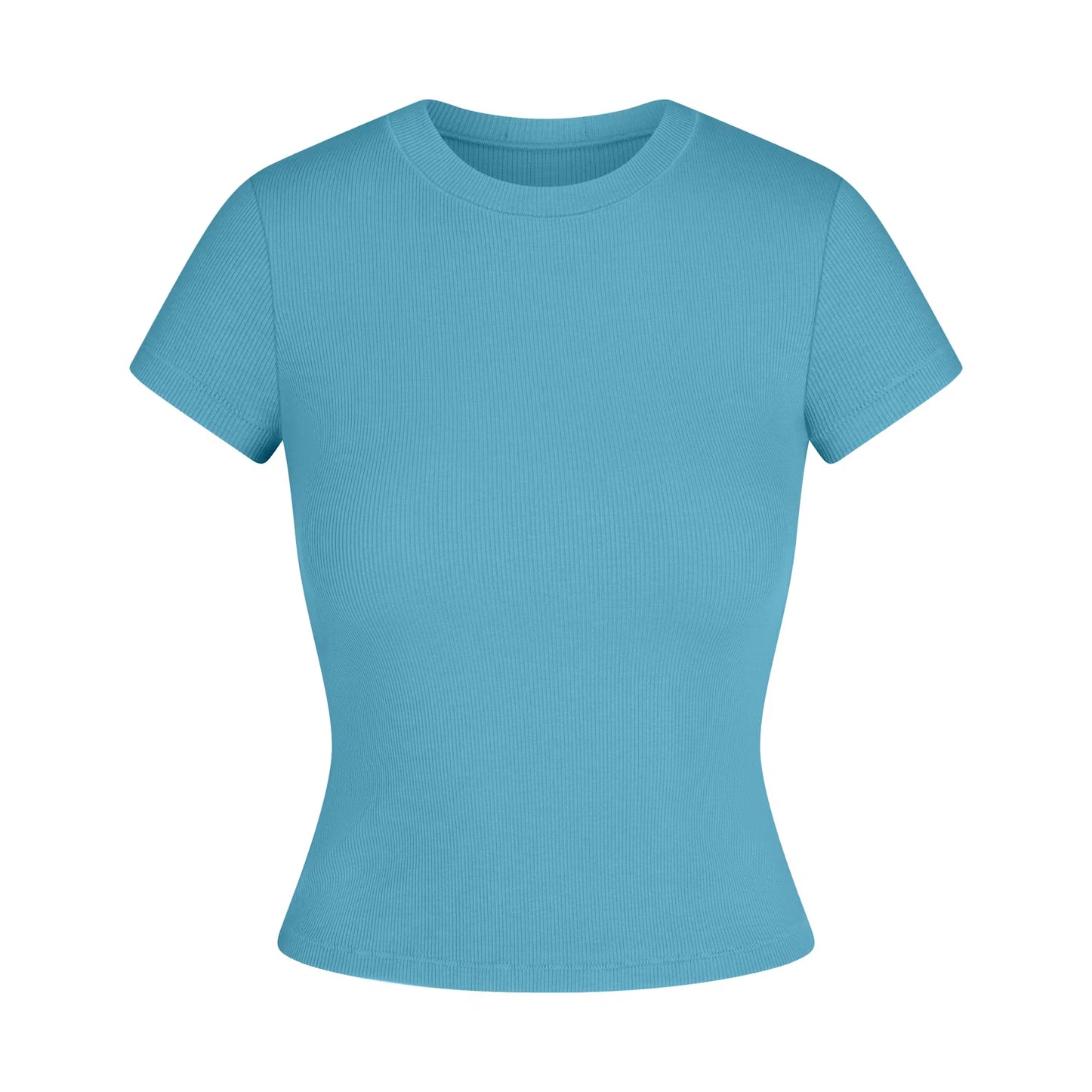 COTTON RIB T-SHIRT | WATER