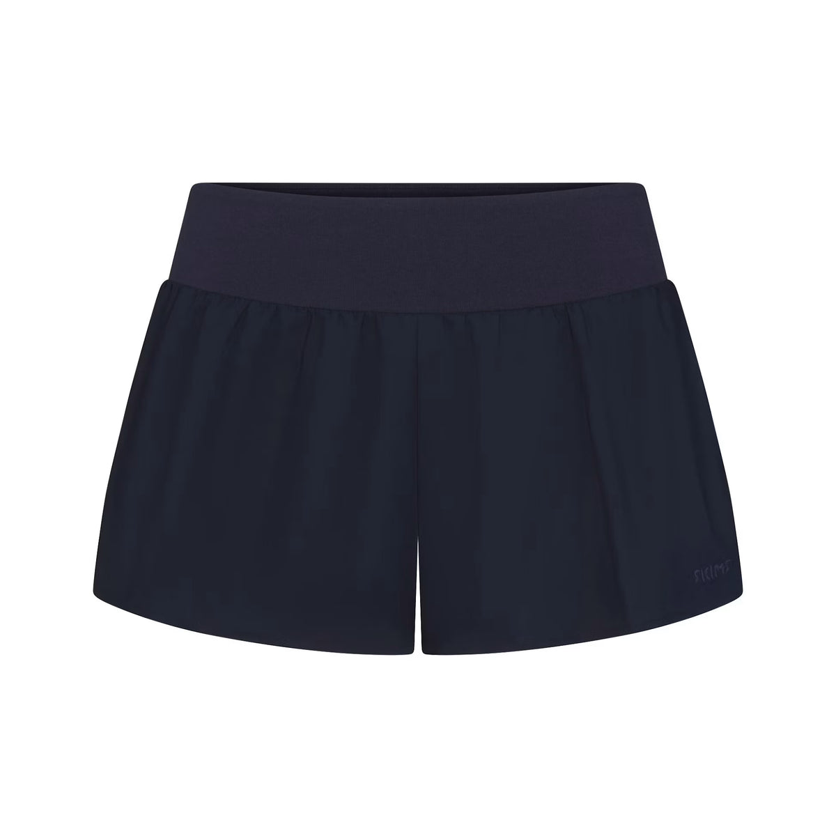 WOVEN COTTON FLUTTER SHORT | NAVY