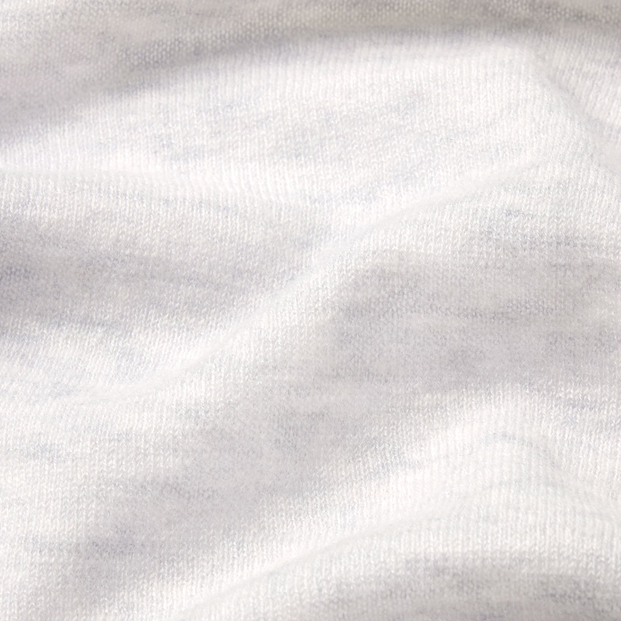 FEATHERWEIGHT CASHMERE TEE | LIGHT HEATHER GREY ADDITIONAL FABRIC DETAILS