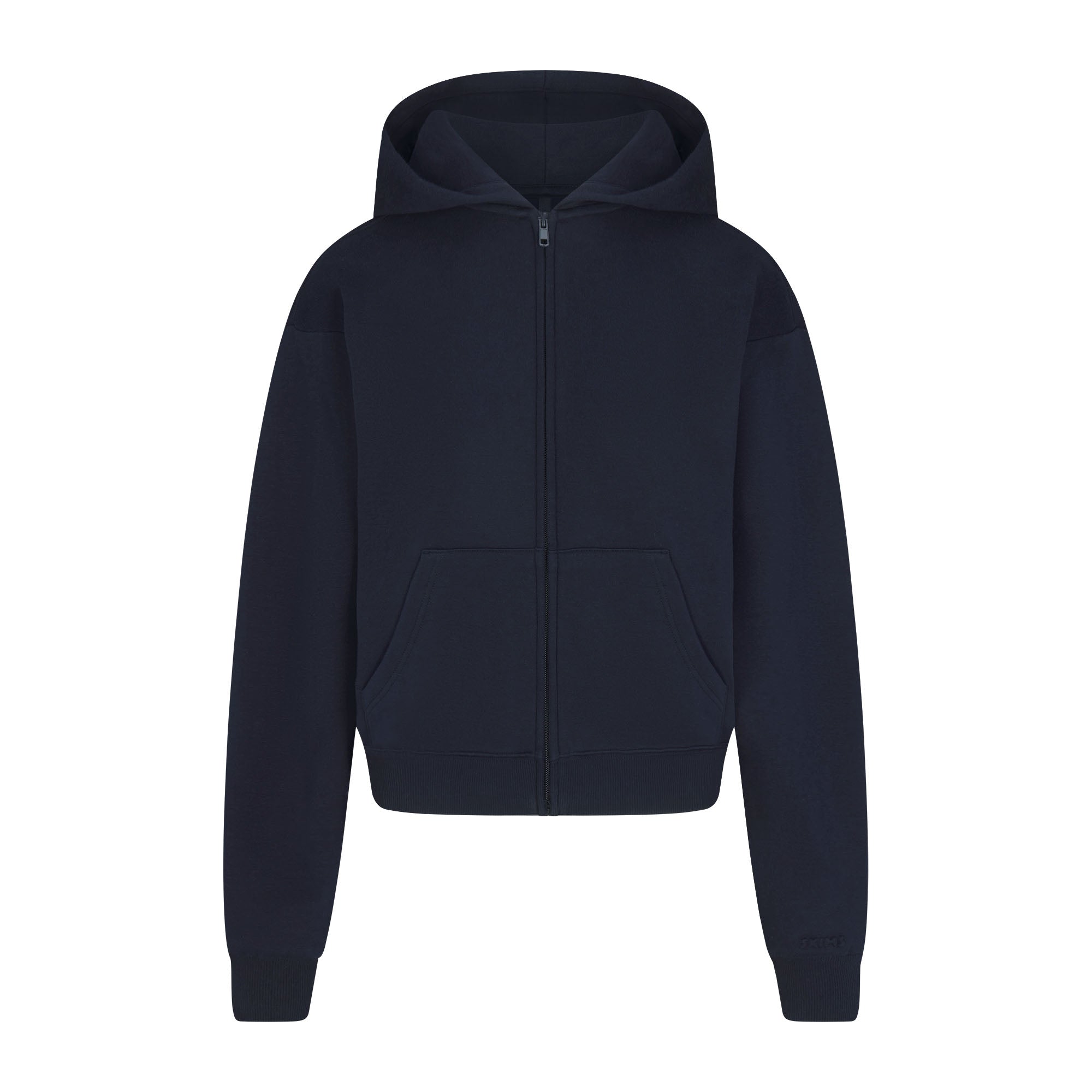 COTTON FLEECE CLASSIC ZIP UP HOODIE | NAVY