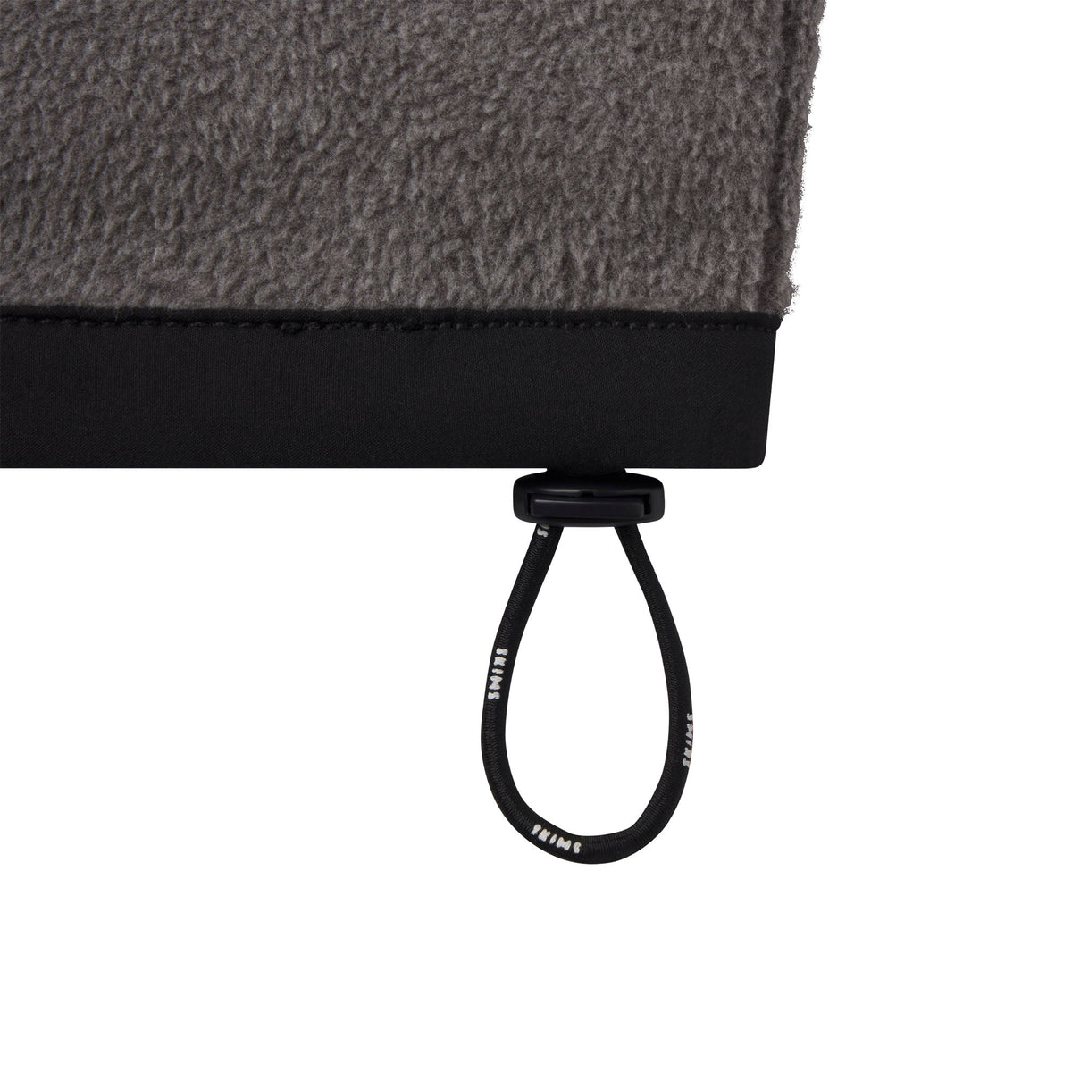 OUTDOOR FLEECE MOCK NECK ZIP UP JACKET | DARK HEATHER GREY & LAYS FLAT ON A WHITE BACKGROUND | FLT