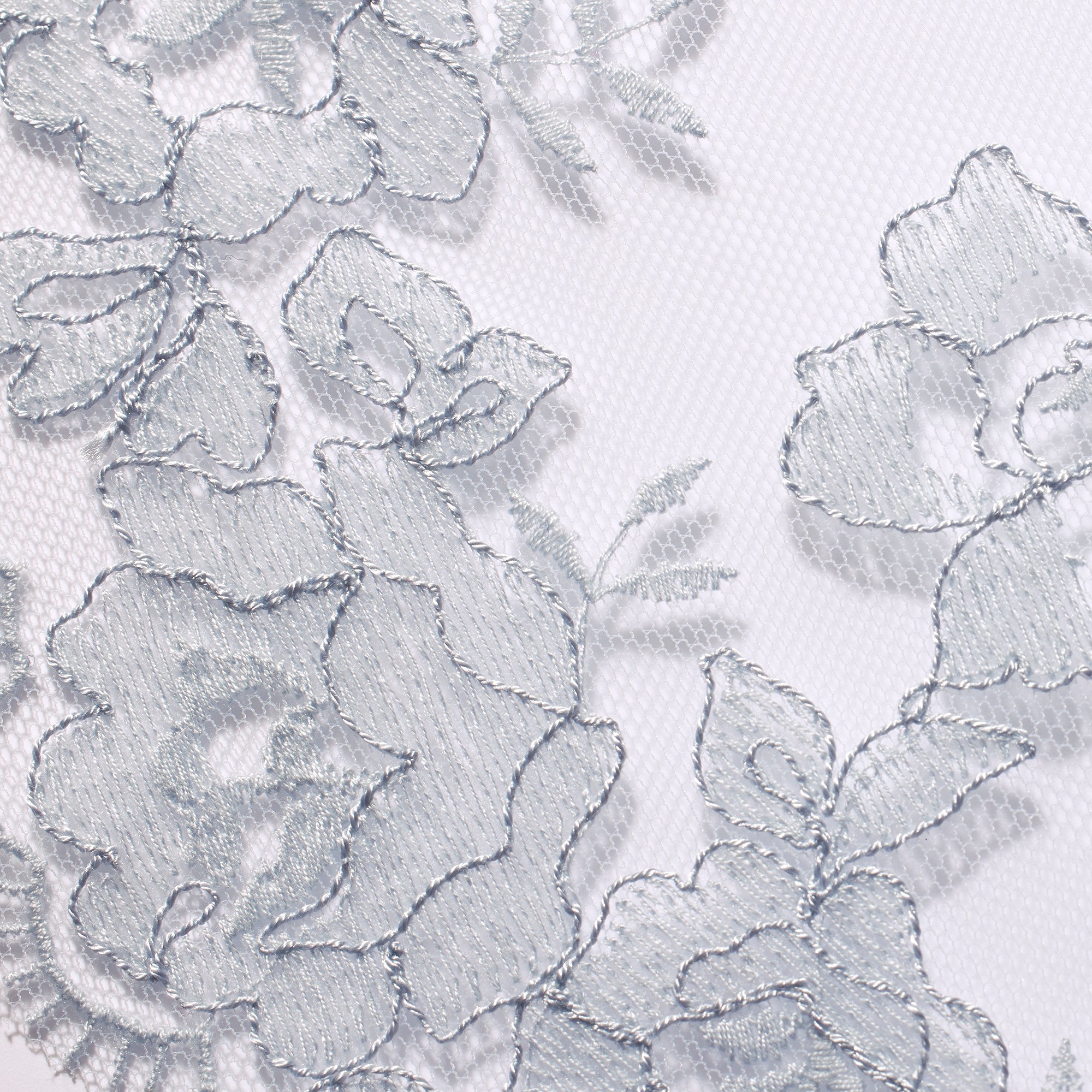 EMBROIDERED LINGERIE LONG SLIP DRESS | PEARL ADDITIONAL FABRIC DETAILS