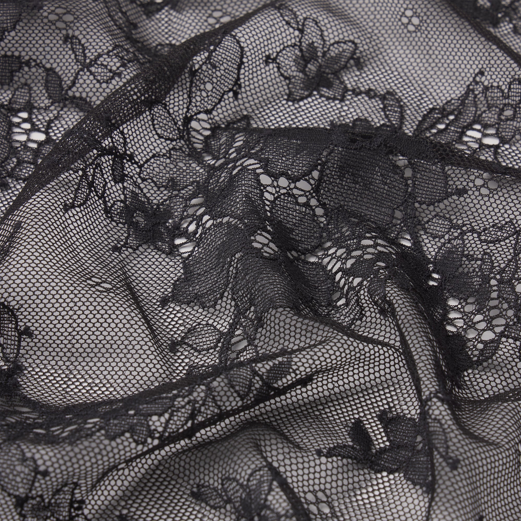 ULTRA FINE LACE TIE FRONT CAMI | ONYX ADDITIONAL FABRIC DETAILS