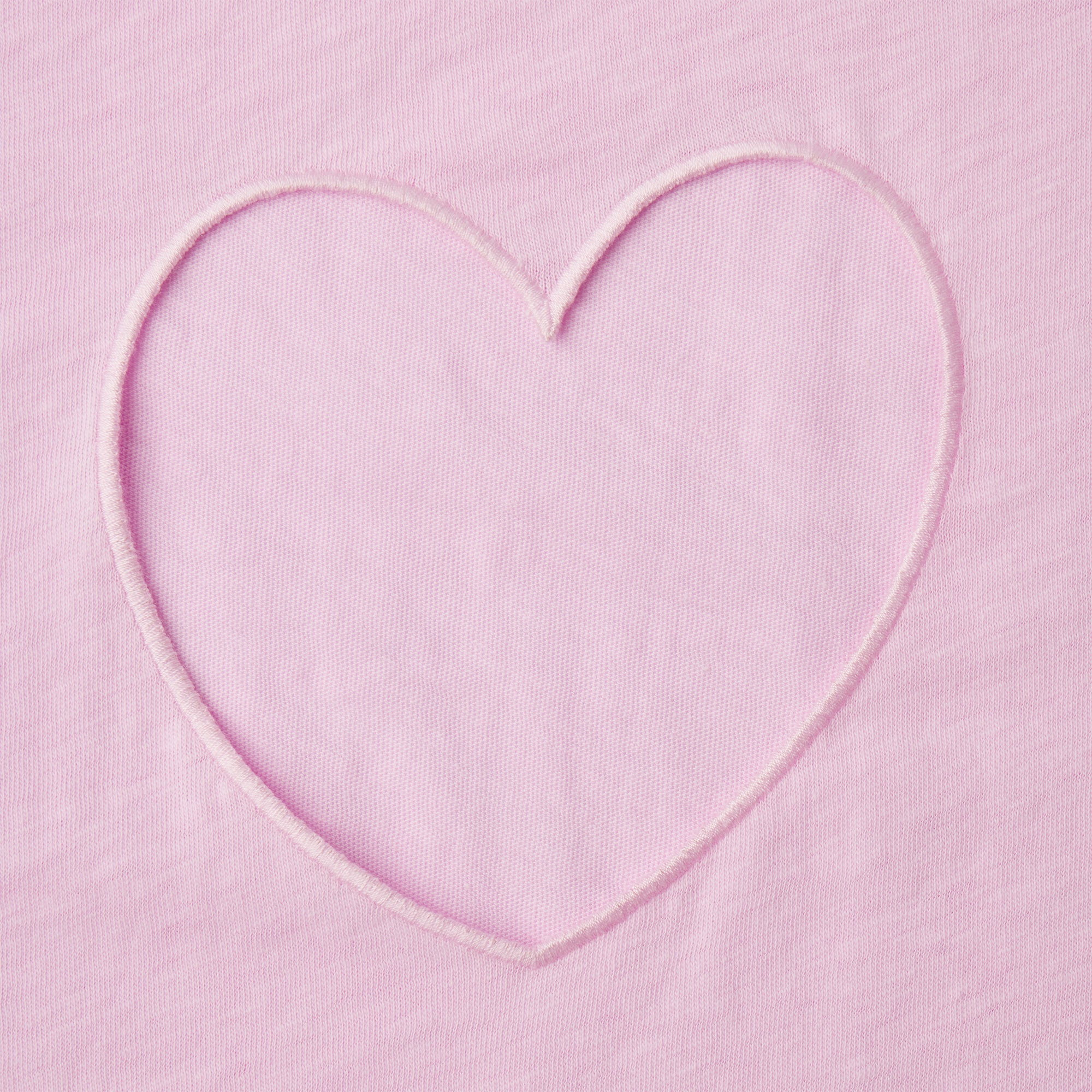 WORN IN JERSEY HEART STRAIGHT LEG PANT | BABY PINK ADDITIONAL FABRIC DETAILS