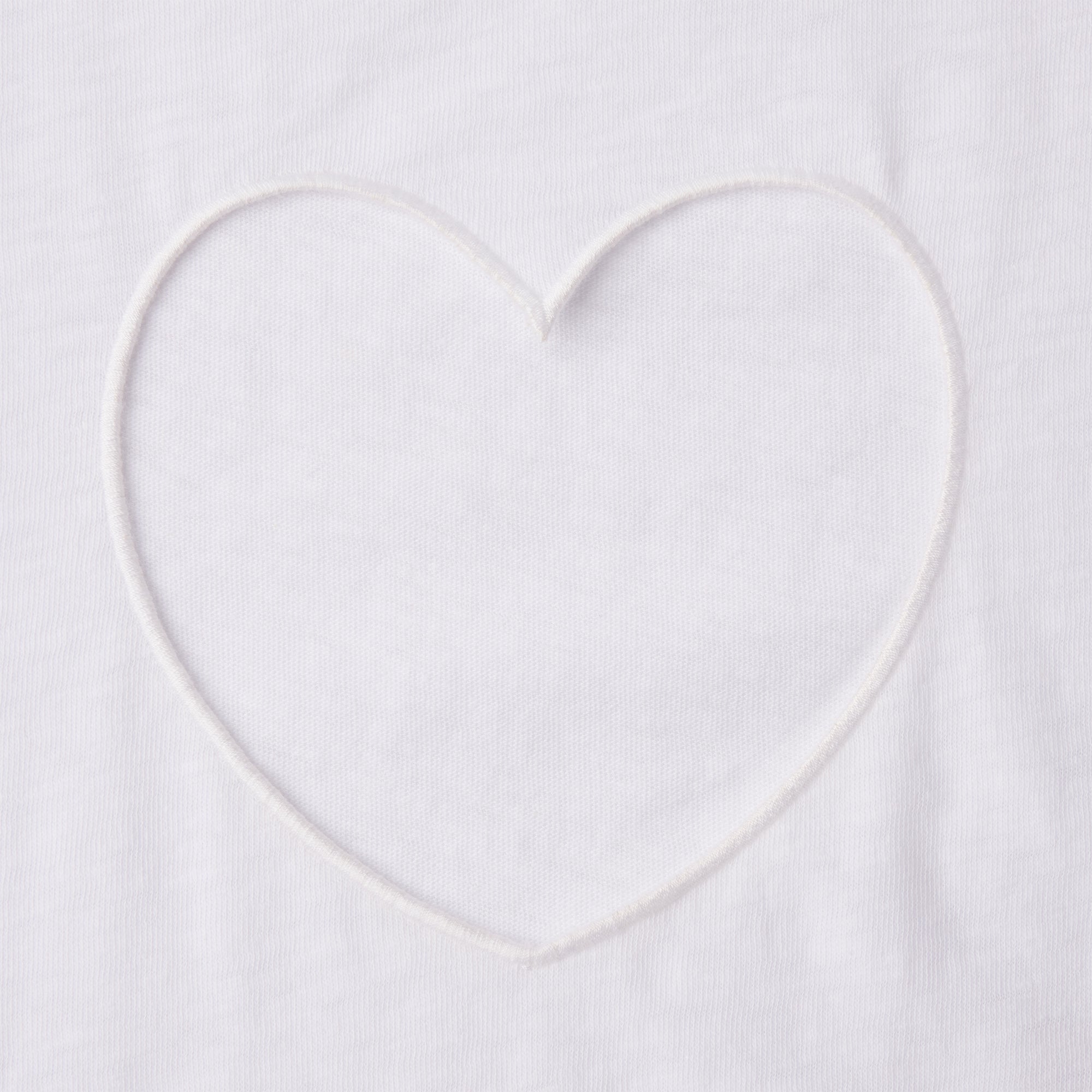 WORN IN JERSEY HEART OVERSIZED T-SHIRT | SNOW ADDITIONAL FABRIC DETAILS