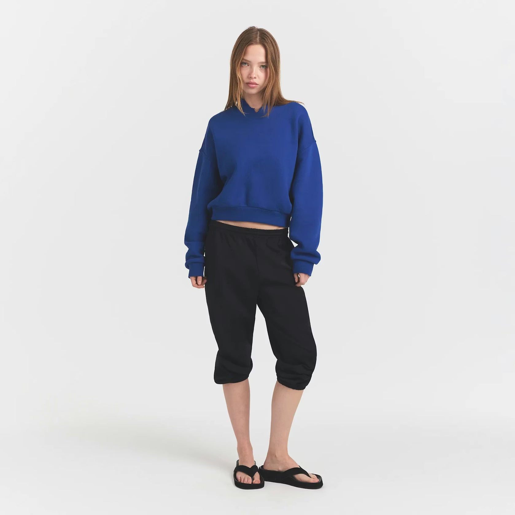 HEAVYWEIGHT FLEECE OVERSIZED SWEATSHIRT | COBALT
