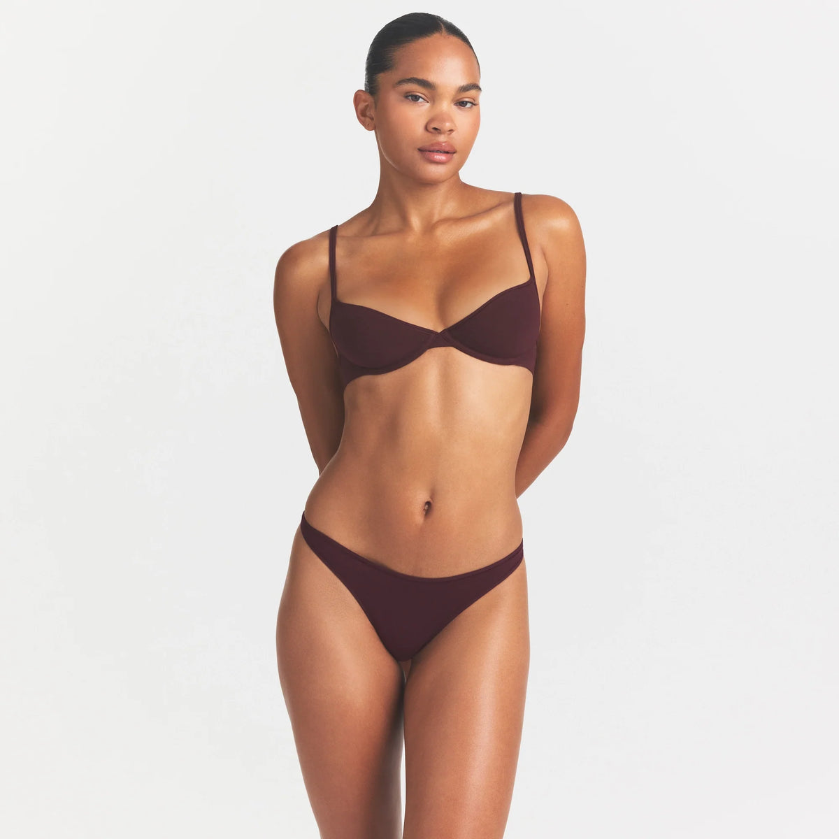 EVERYDAY COTTON THONG | CURRANT