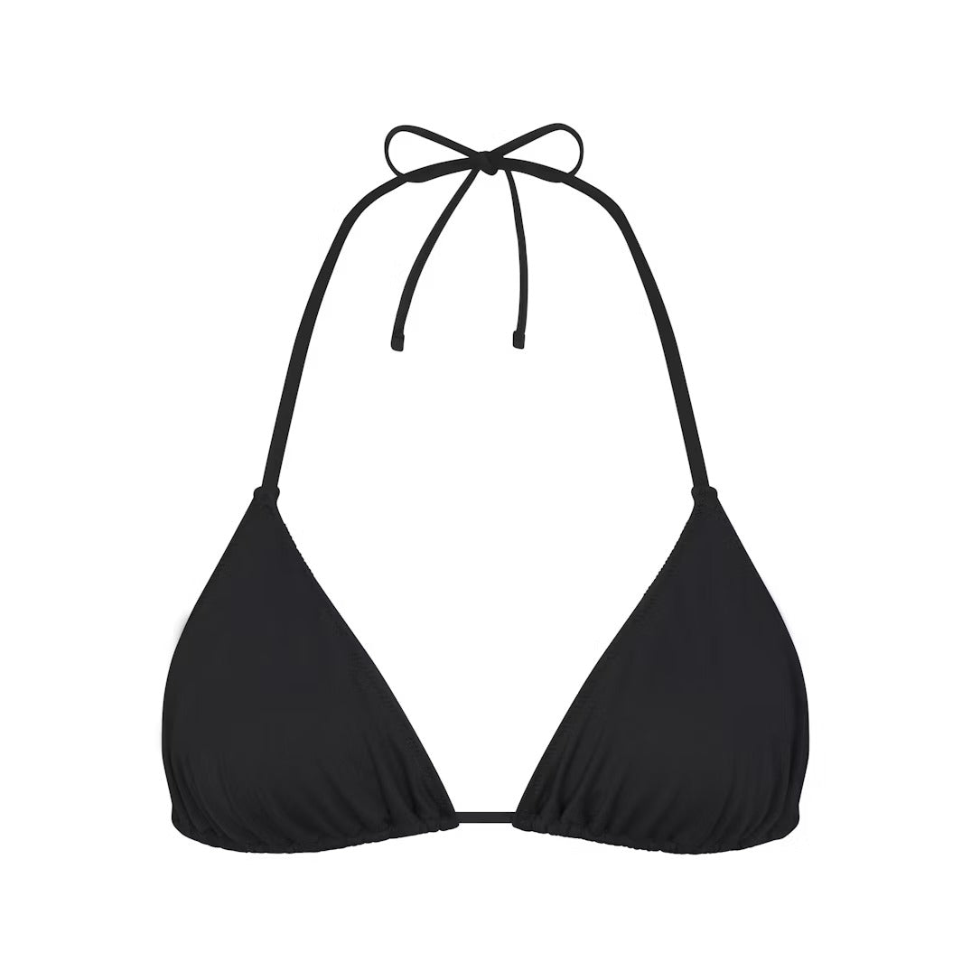 SIGNATURE SWIM TRIANGLE BIKINI TOP | ONYX