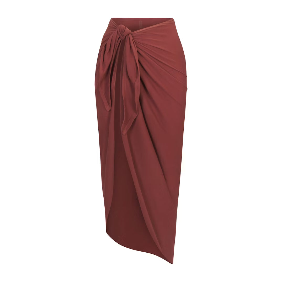 COTTON COVER-UPS TIE SARONG | HENNA