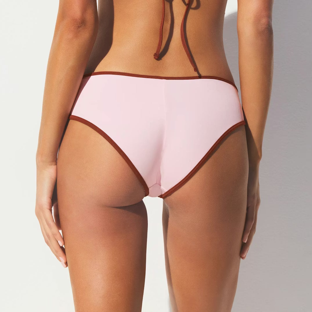 SIGNATURE SWIM HIPSTER BIKINI BOTTOM | CHERRY BLOSSOM CONTRAST