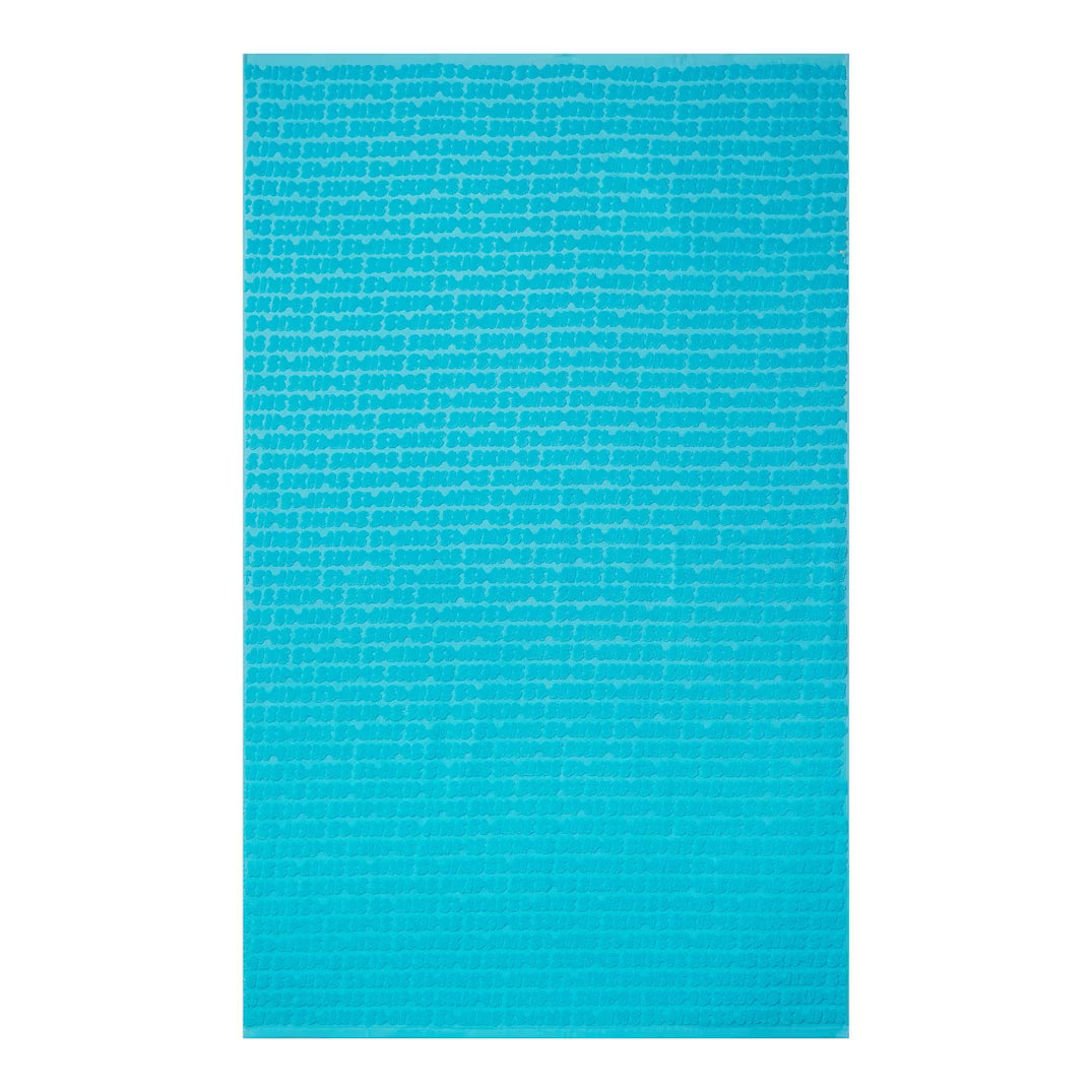 SIGNATURE SWIM TOWEL | CYAN