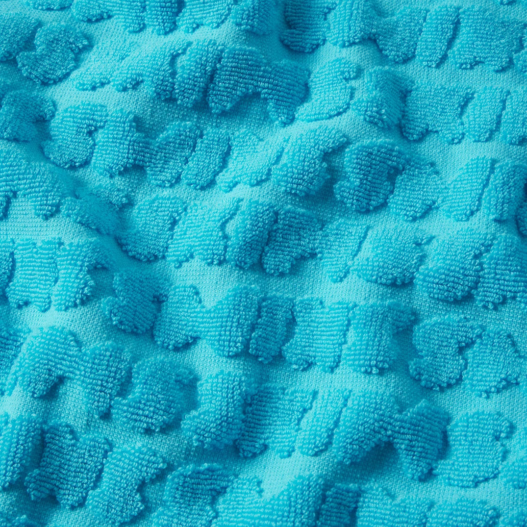 SIGNATURE SWIM TOWEL | CYAN