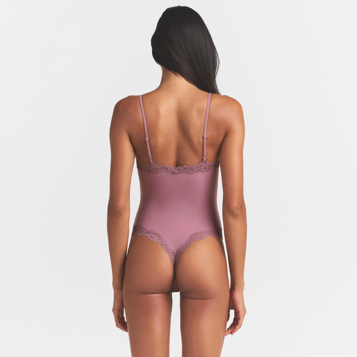 FITS EVERYBODY LACE CAMI BODYSUIT | MUTED MAUVE