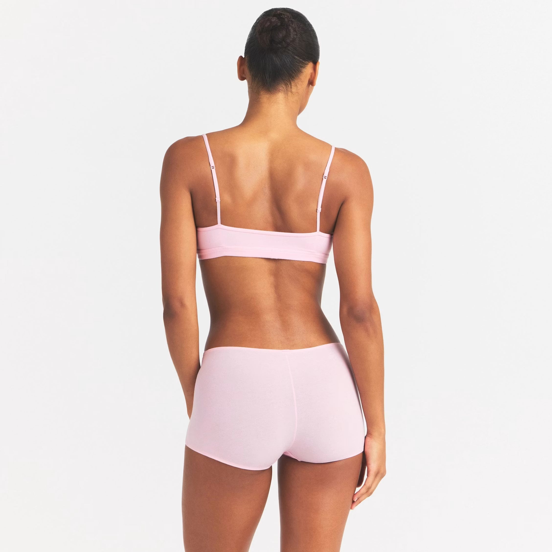 EVERYDAY COTTON SCOOP BRALETTE | PEONY