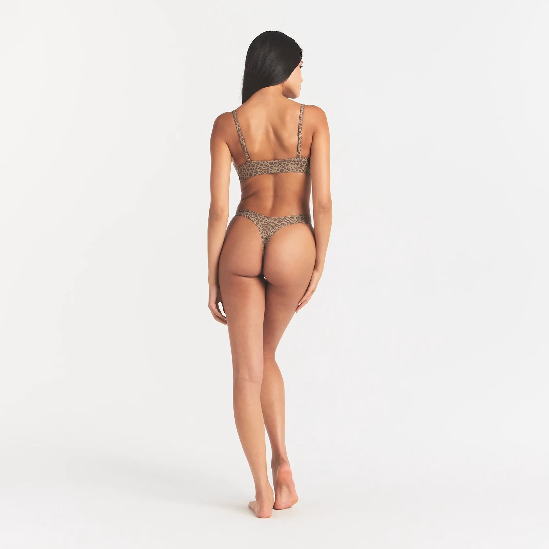 FITS EVERYBODY TRIANGLE BRALETTE | DESERT LEOPARD INK PRINT
