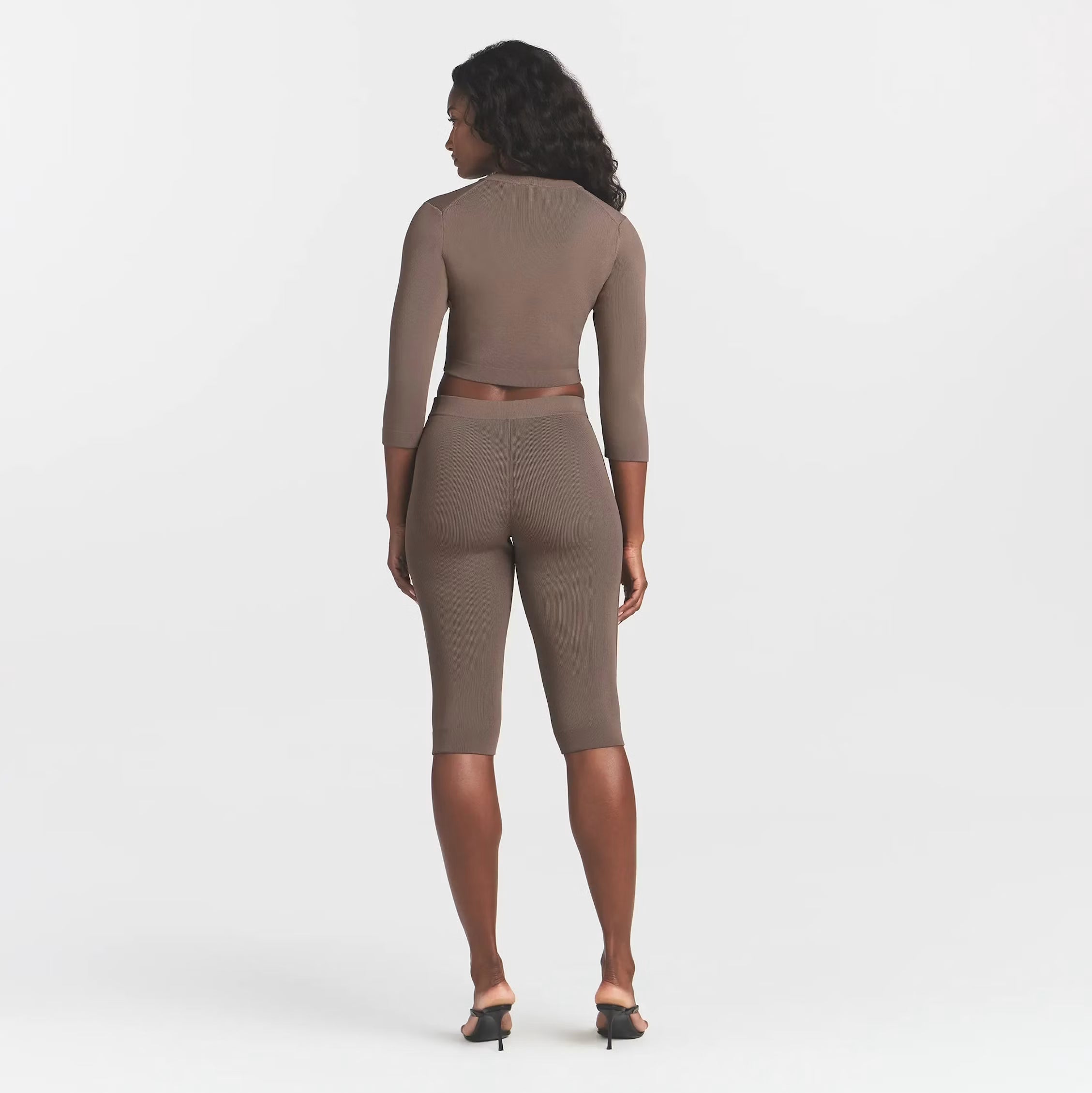 REFINED KNIT HIGH WAISTED CAPRI | AMETHYST