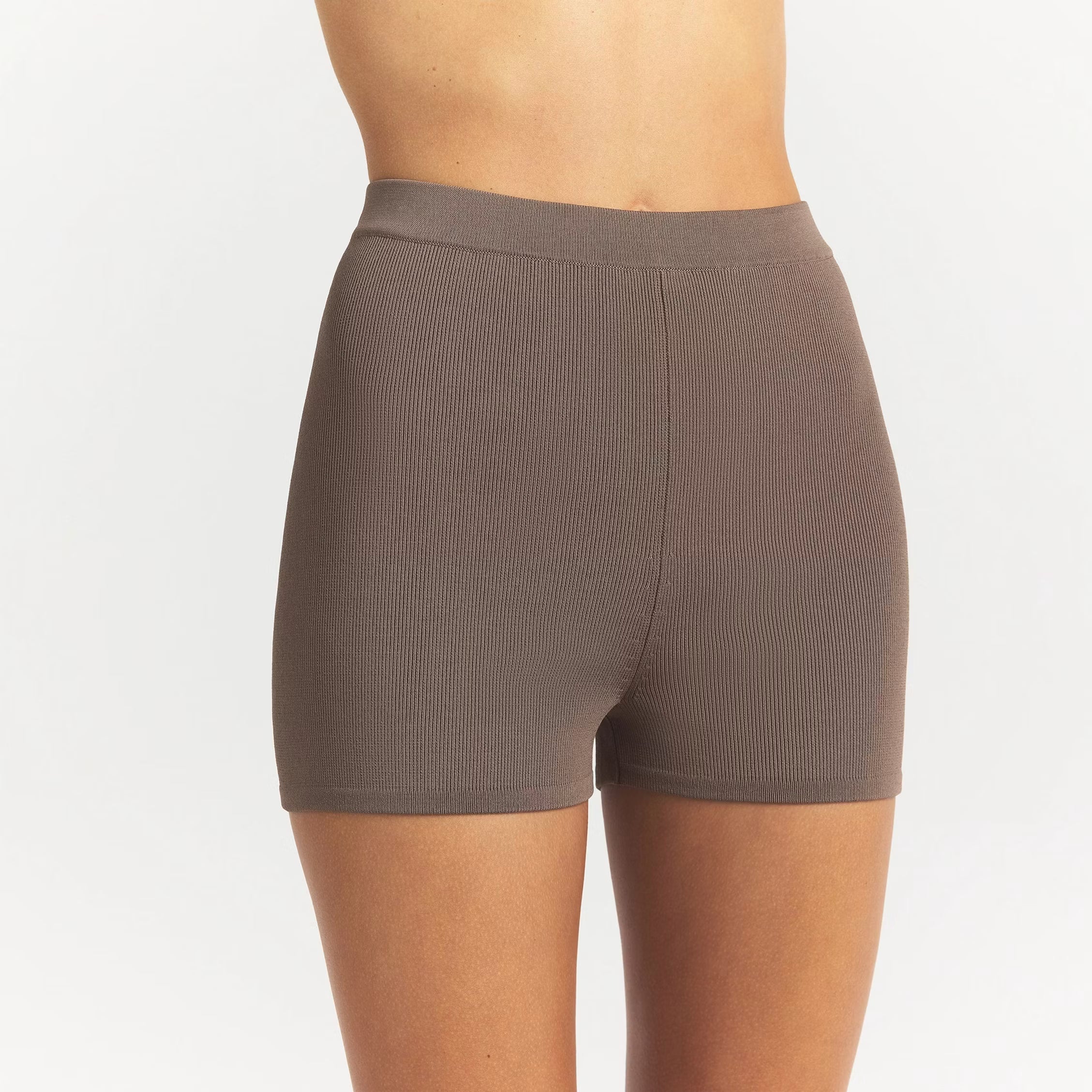 REFINED KNIT HIGH WAISTED SHORT | AMETHYST