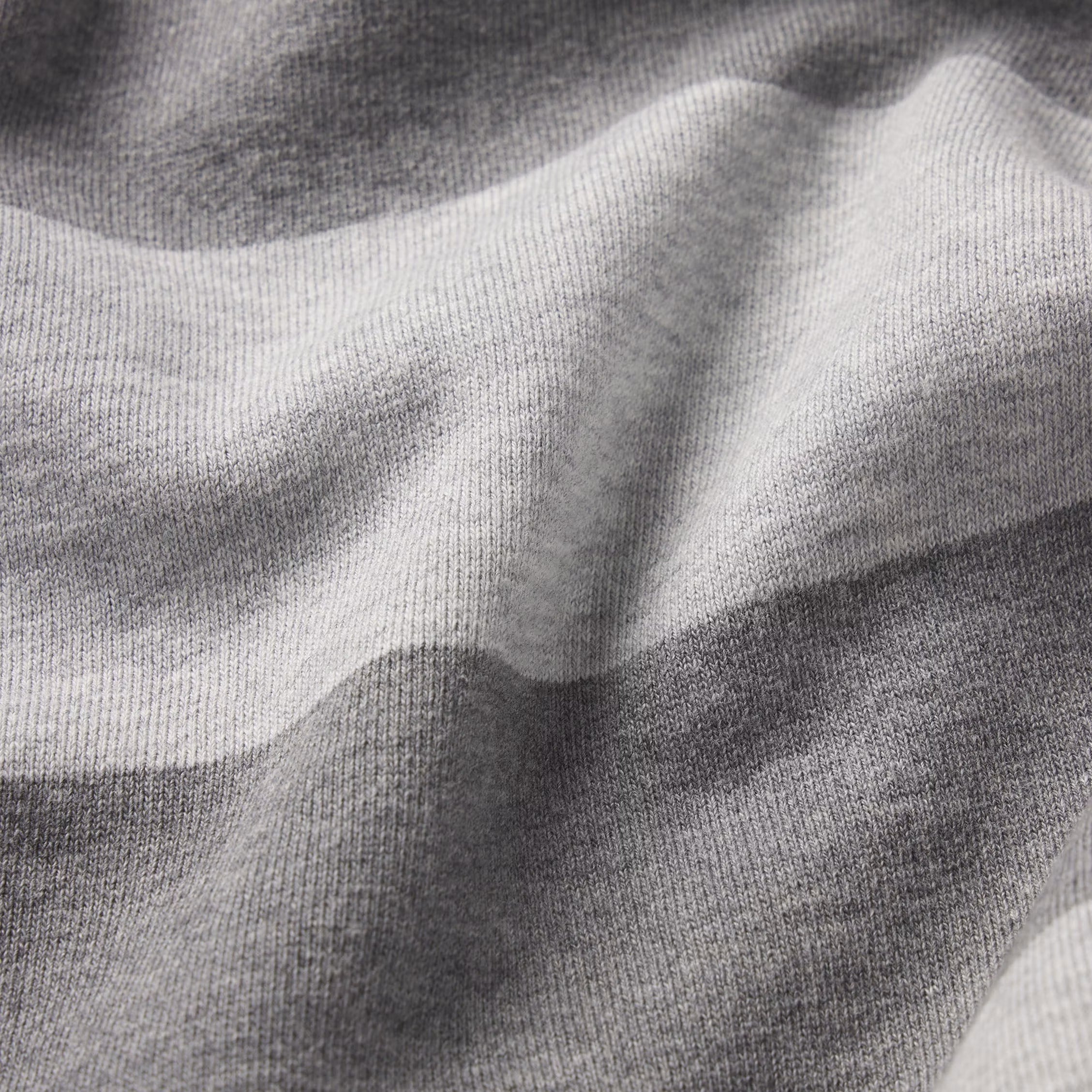 BOYFRIEND FLEECE OVERSIZED POLO | GREY HEATHER MULTI