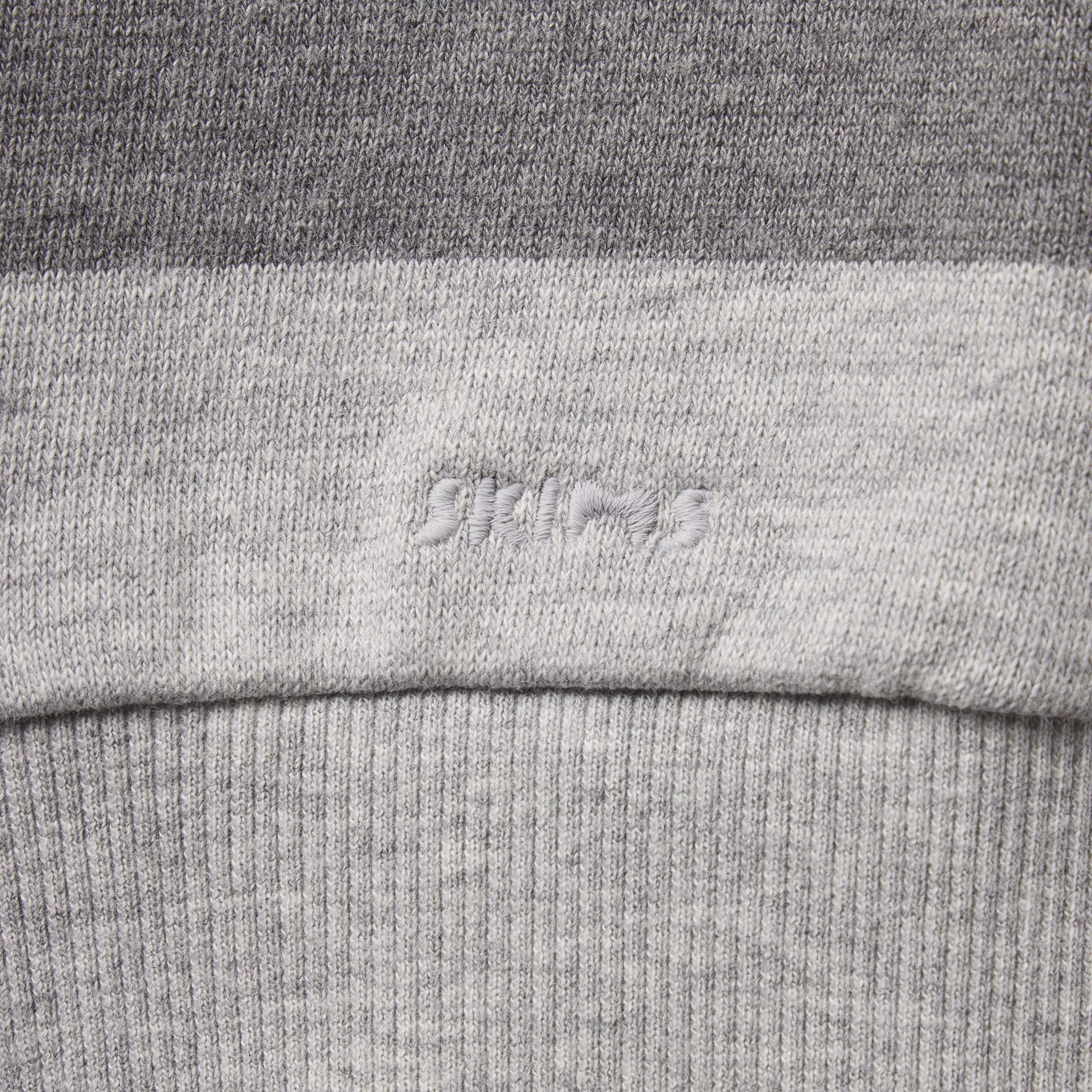 BOYFRIEND FLEECE OVERSIZED POLO | GREY HEATHER MULTI
