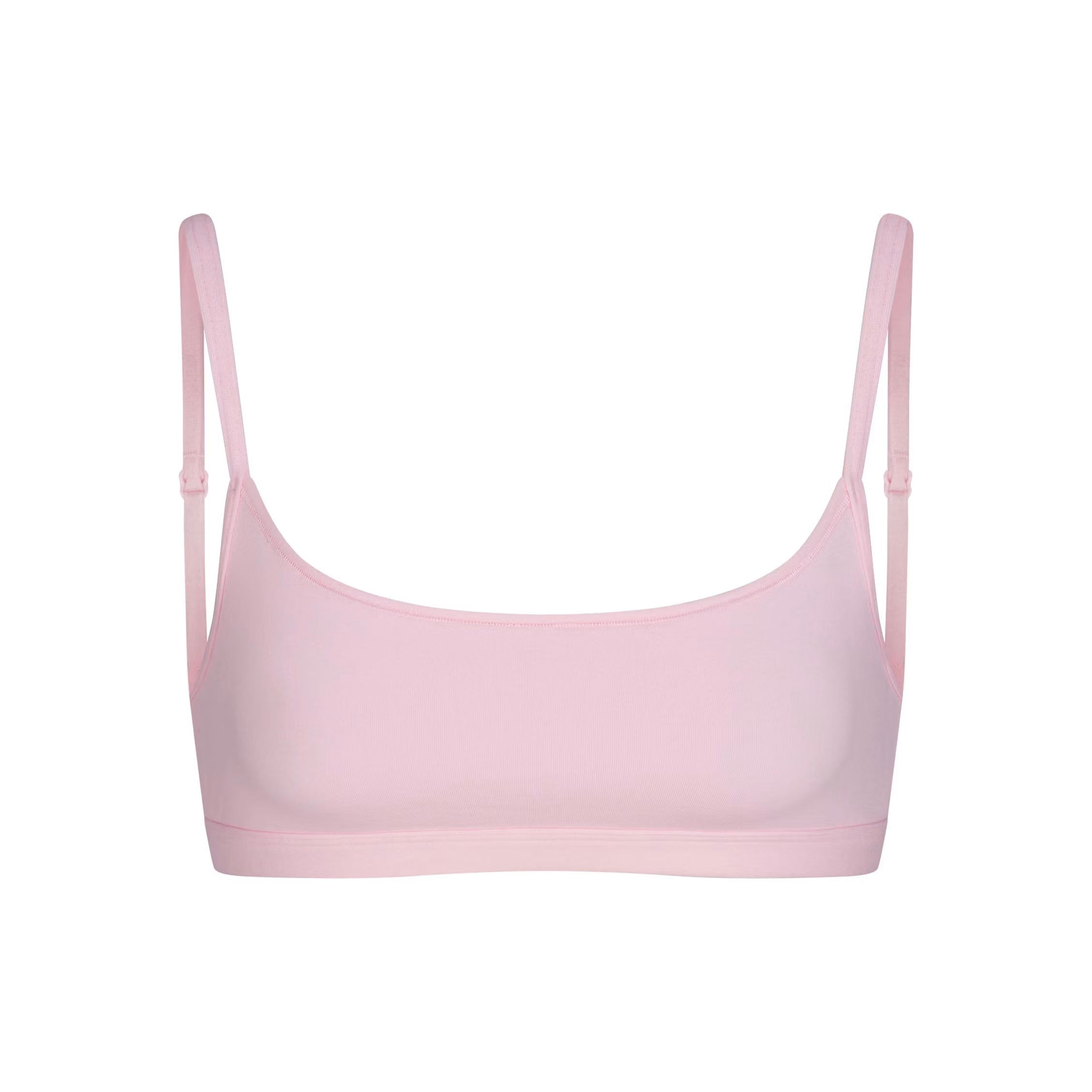 EVERYDAY COTTON SCOOP BRALETTE | PEONY
