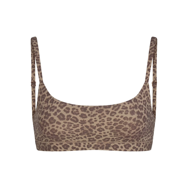 FITS EVERYBODY SCOOP BRALETTE | DESERT LEOPARD INK PRINT