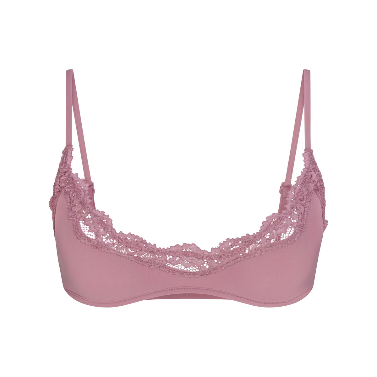 FITS EVERYBODY LACE SCOOP BRALETTE | MUTED MAUVE