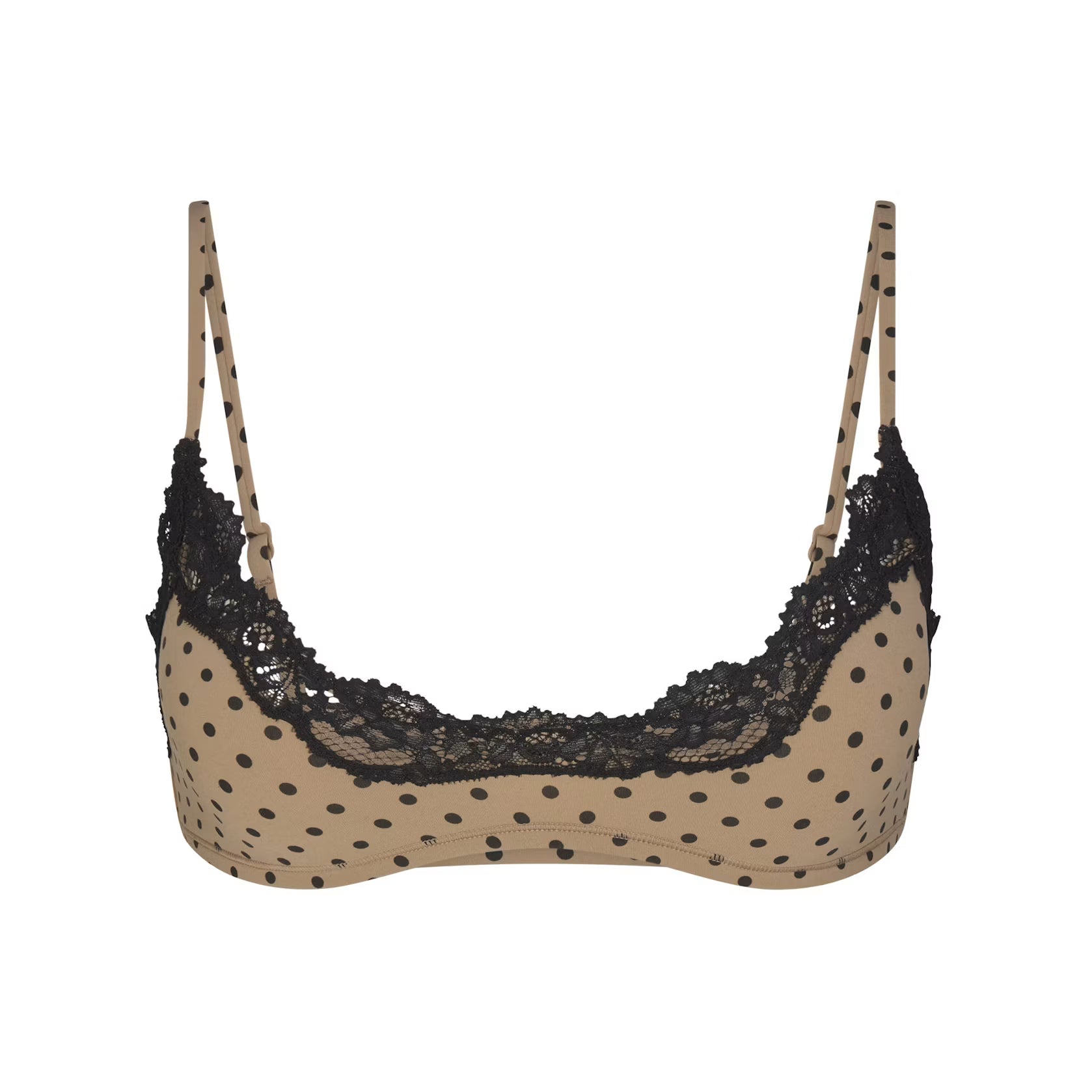 FITS EVERYBODY LACE SCOOP BRALETTE 2-PACK | MINI POLKA DOT AND ONYX