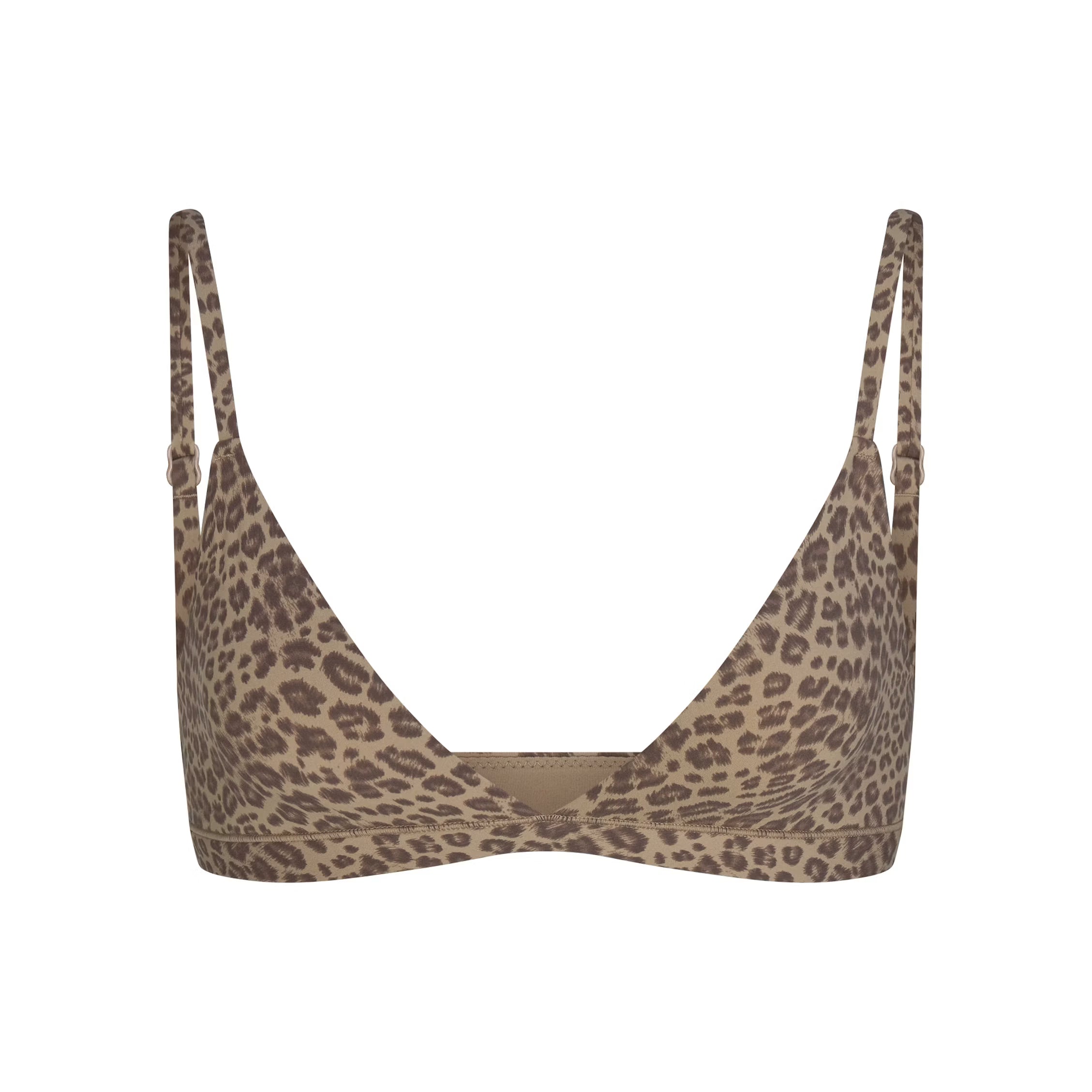 FITS EVERYBODY TRIANGLE BRALETTE | DESERT LEOPARD INK PRINT