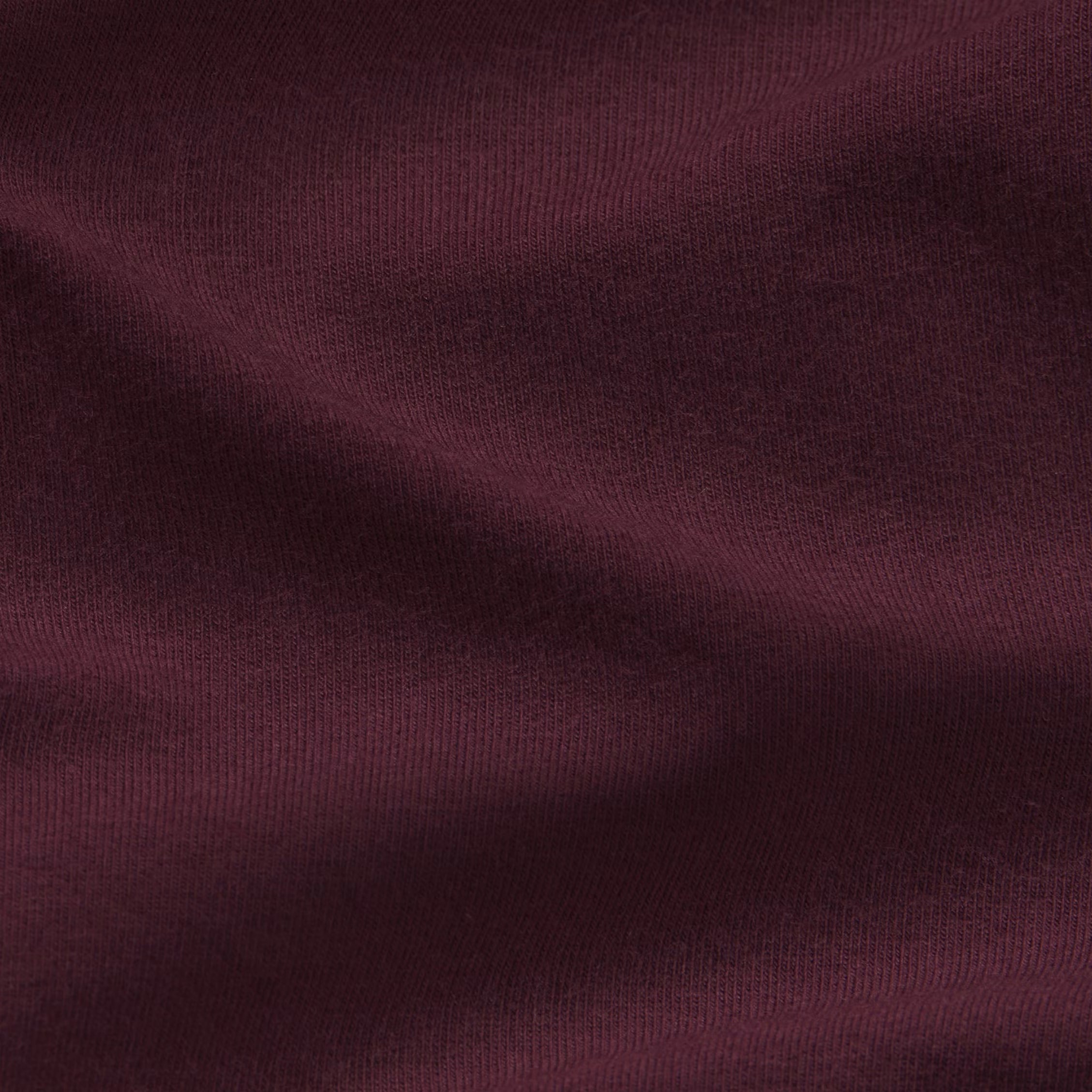COTTON JERSEY LONG SLEEVE T-SHIRT | CURRANT
