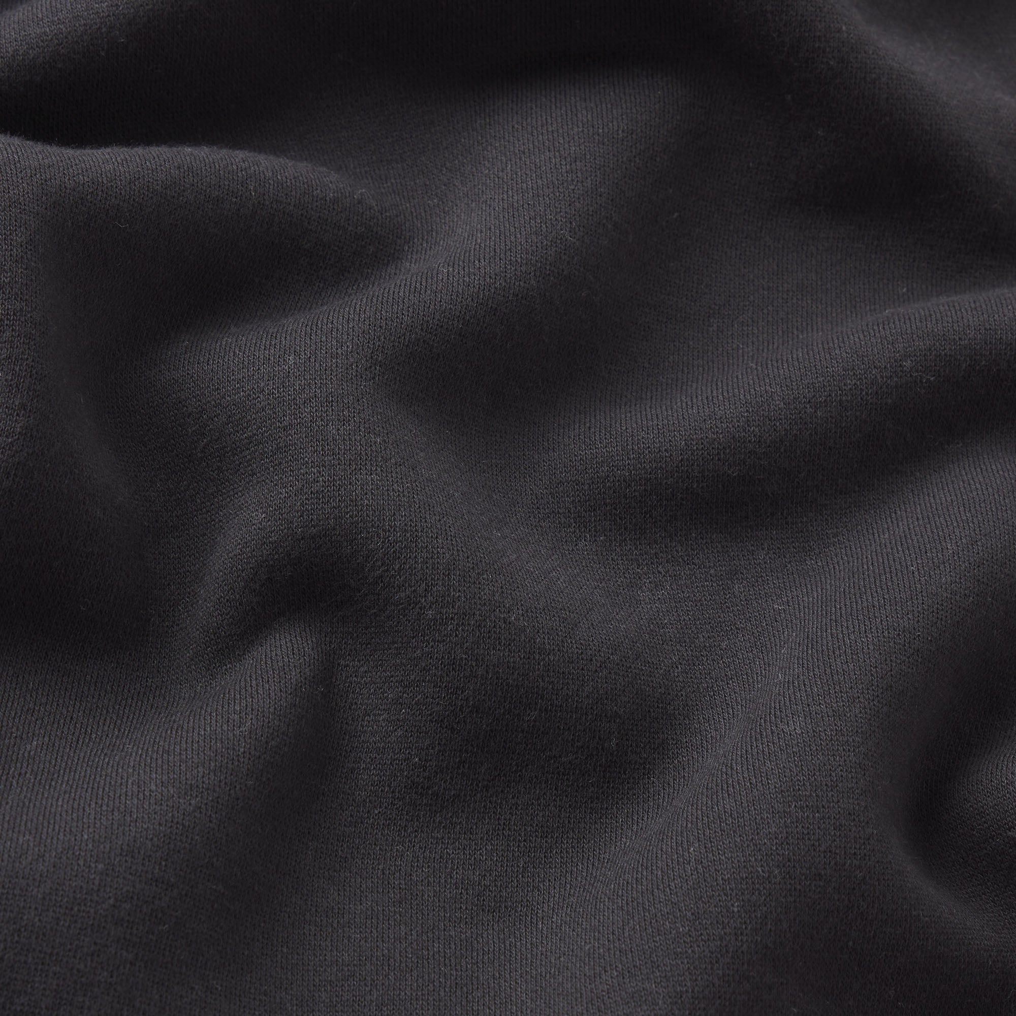 FLEECE LOUNGE MENS RELAXED ZIP UP HOODIE | WASHED ONYX ADDITIONAL FABRIC DETAILS