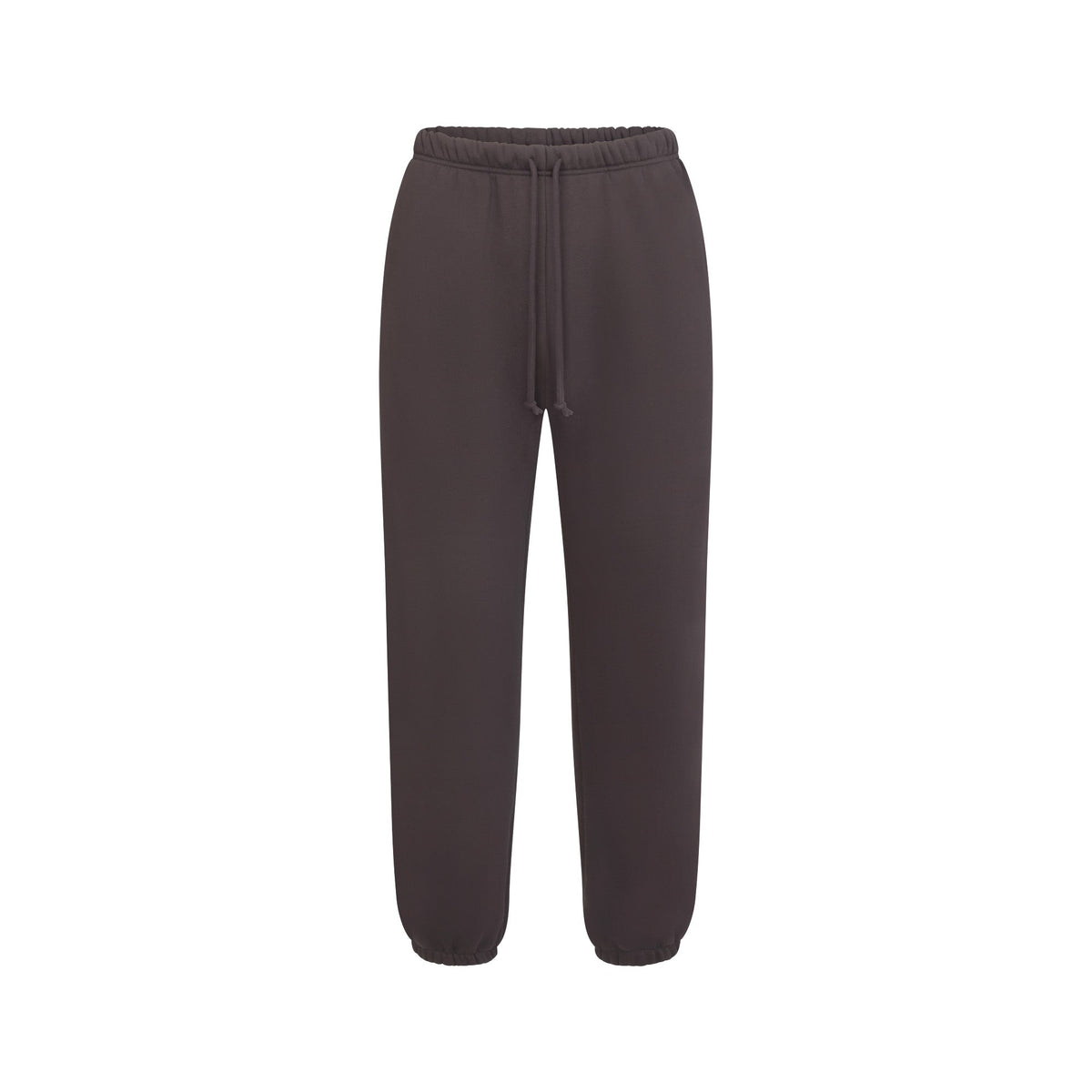 FLEECE LOUNGE MENS RELAXED JOGGER | DARK ROAST & LAYS FLAT ON A WHITE BACKGROUND | FLT