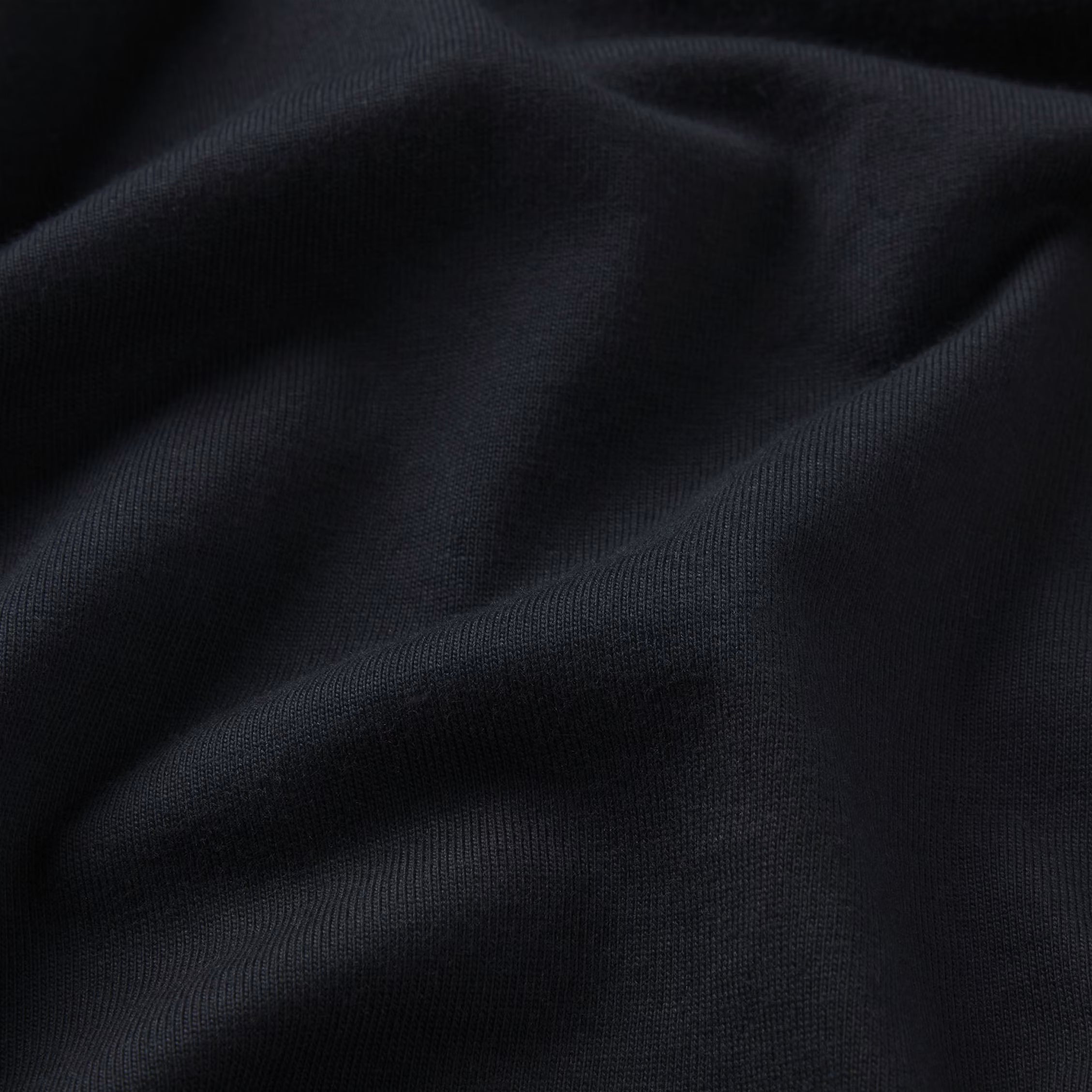 HEAVYWEIGHT COTTON MENS CROPPED CREW NECK | OBSIDIAN