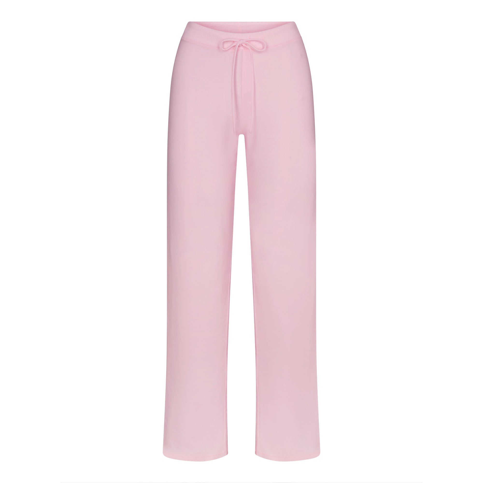 COTTON JERSEY STRAIGHT LEG PANT | CHERRY BLOSSOM FLAT ON A WHITE BACKGROUND | FLT