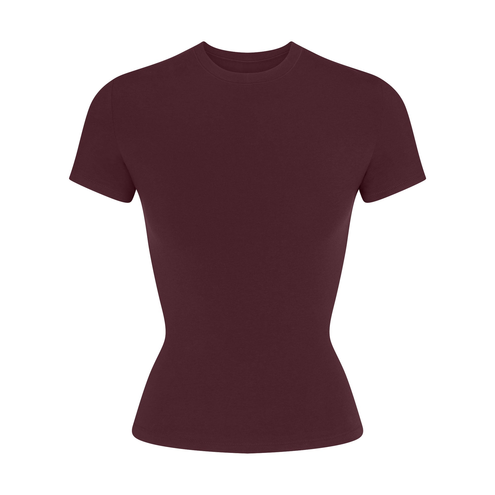 COTTON JERSEY T-SHIRT | CURRANT FLAT ON A WHITE BACKGROUND | FLT