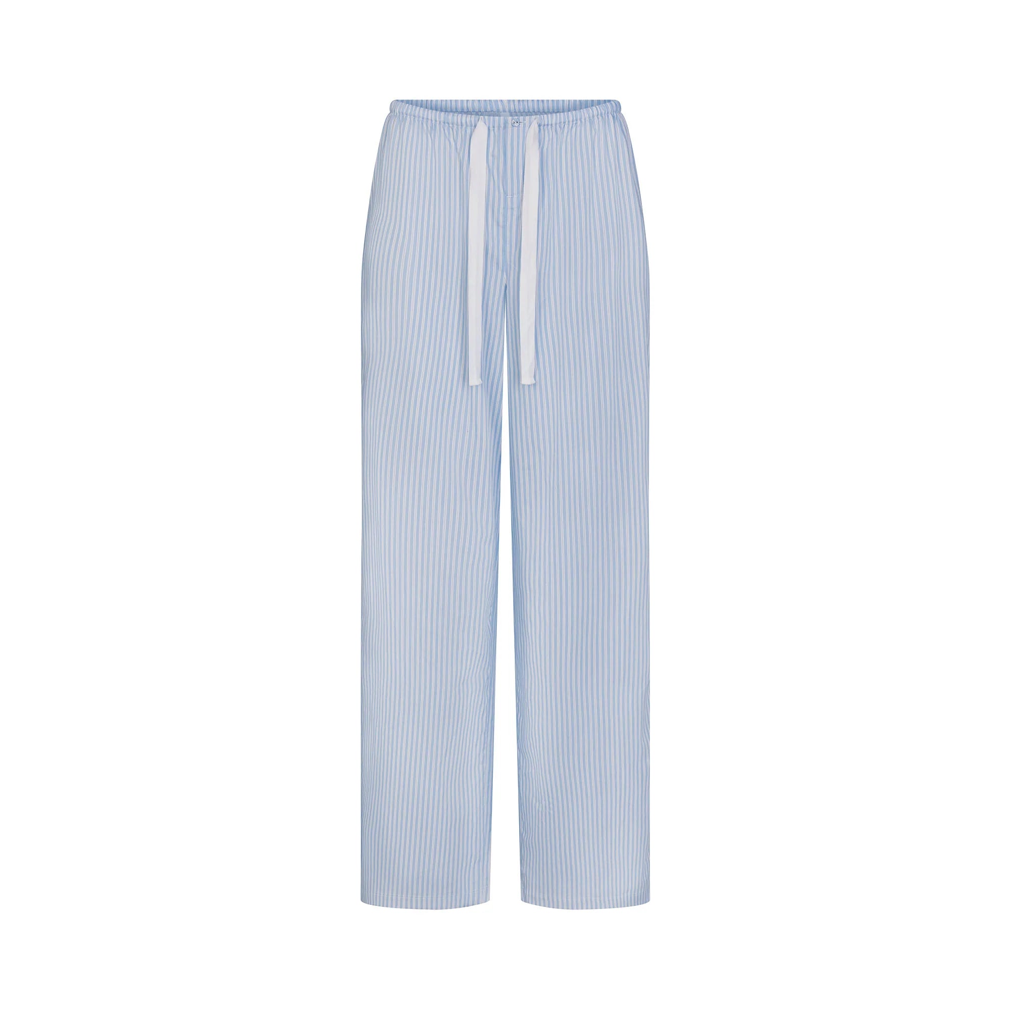 COTTON POPLIN SLEEP OVERSIZED PANT | MARINA MESH STRIPE