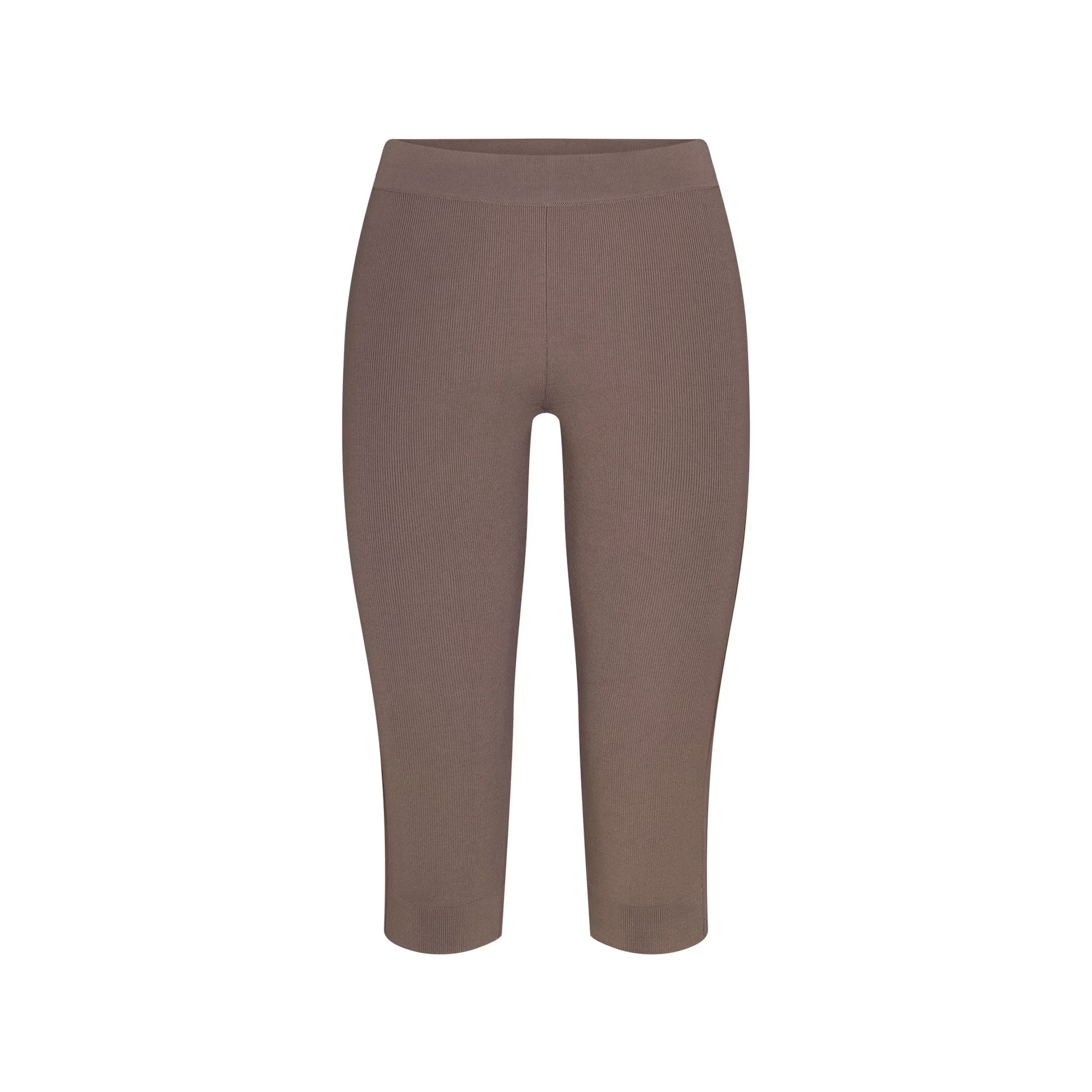 REFINED KNIT HIGH WAISTED CAPRI | AMETHYST