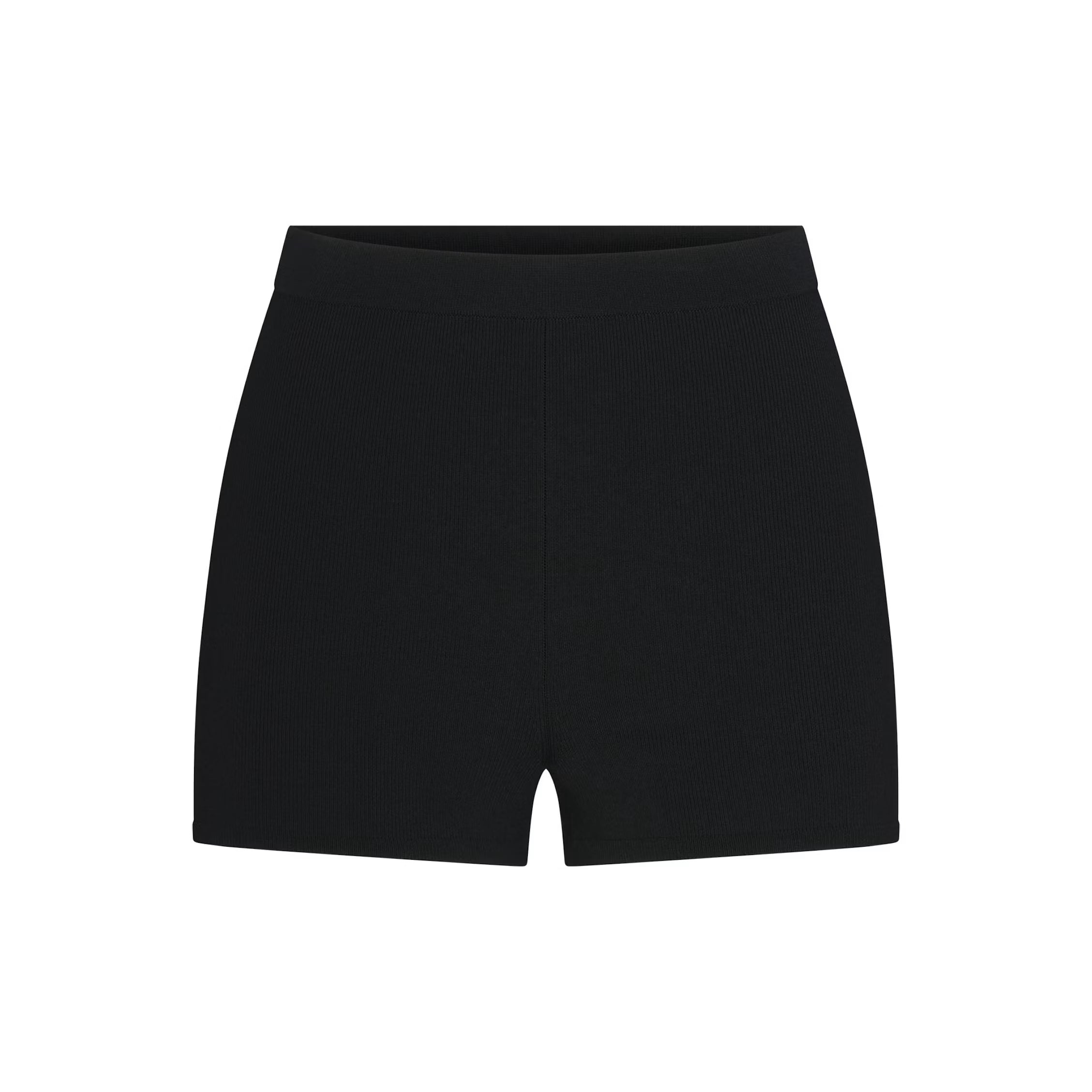 REFINED KNIT HIGH WAISTED SHORT | OBSIDIAN