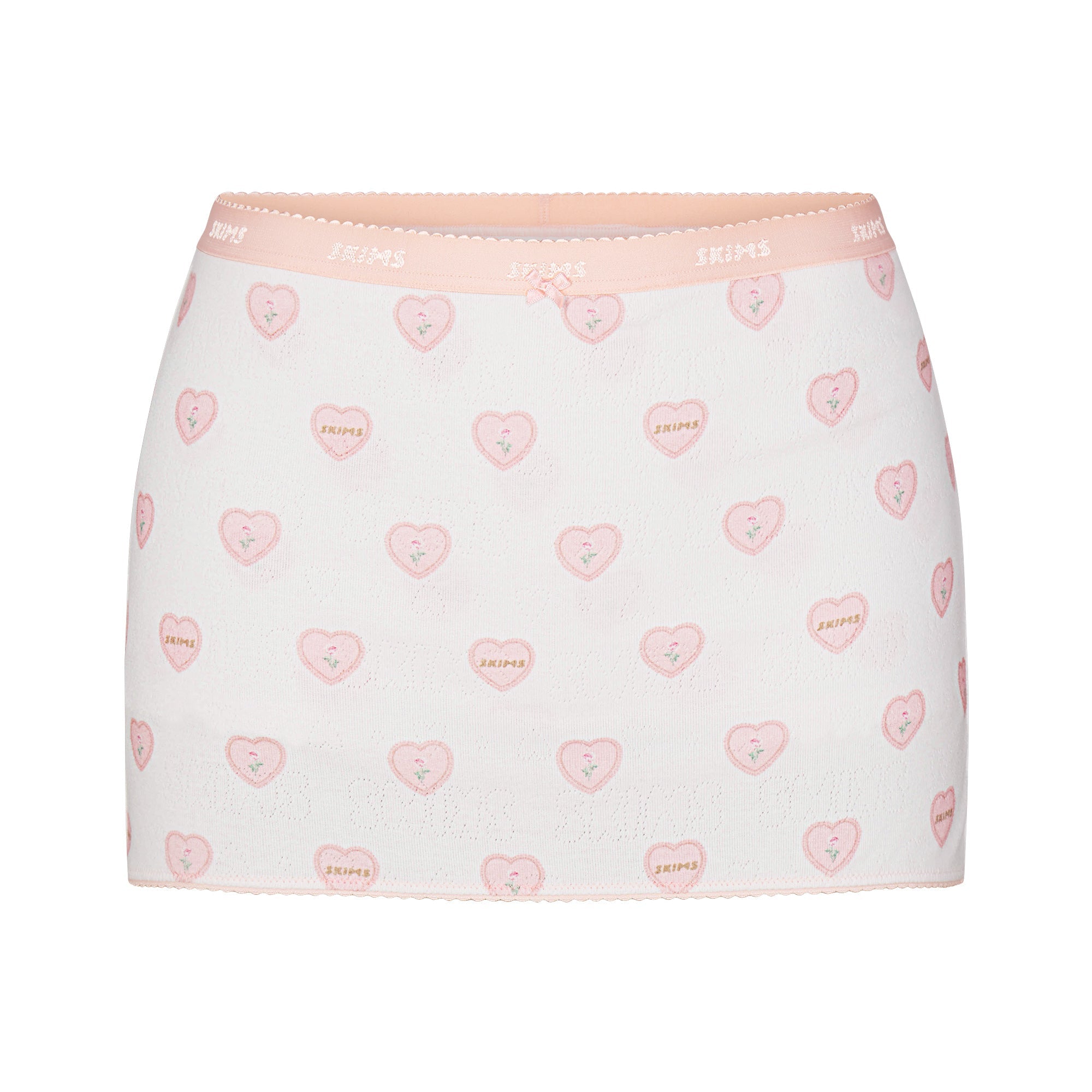 LOGO POINTELLE MICRO SKORT | SNOW LACE HEARTS