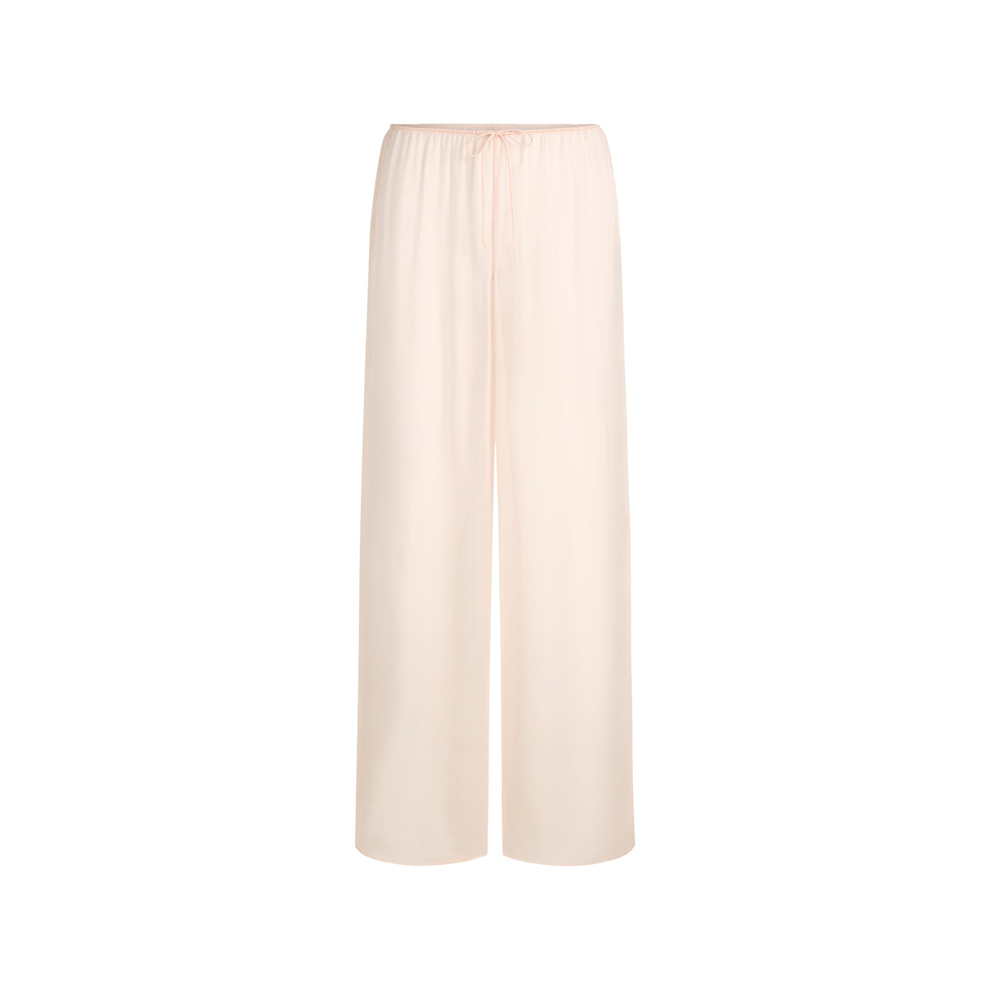 SKIMS ROMANCE WIDE LEG PANT | PRIMROSE FLAT ON A WHITE BACKGROUND | FLT