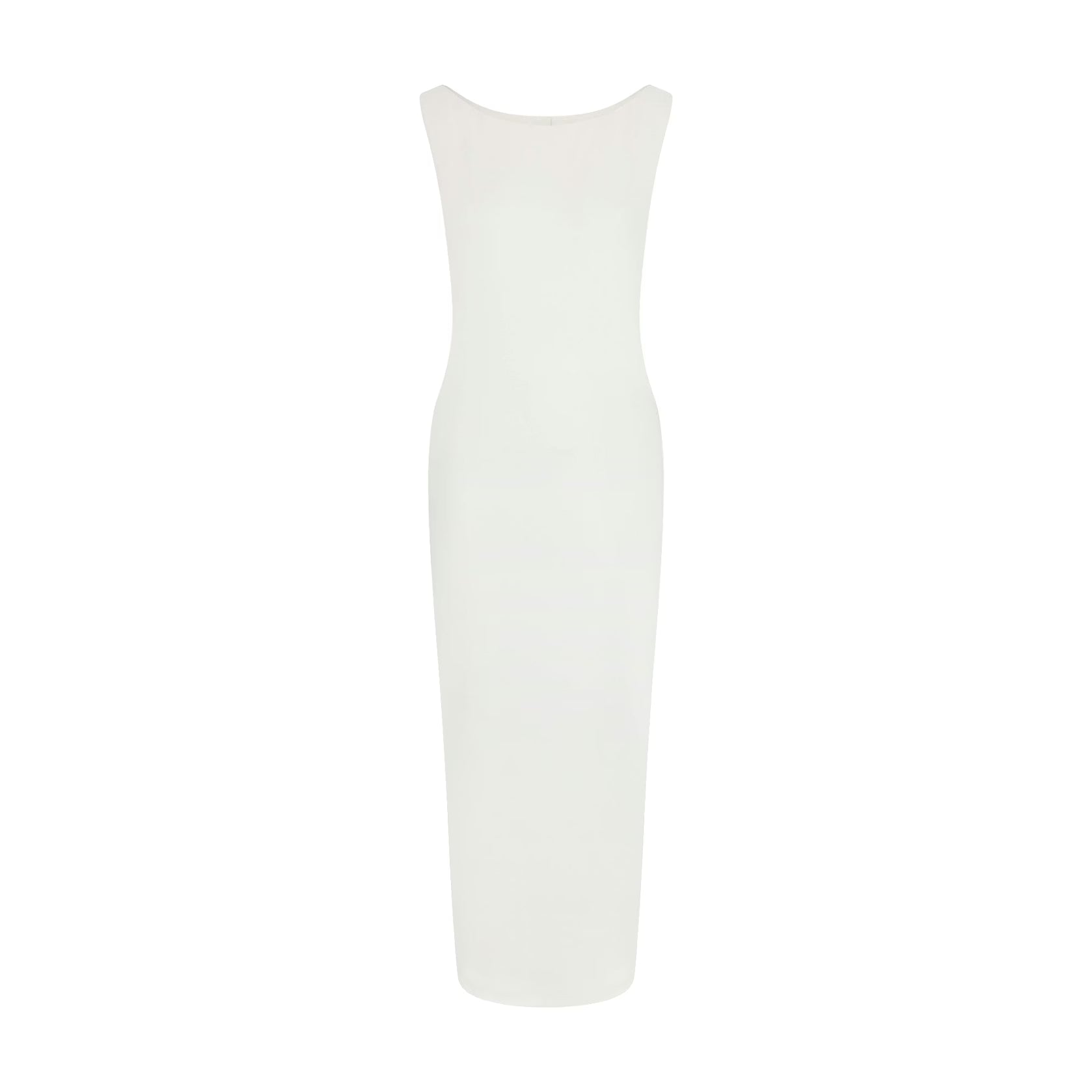 SMOOTH LAYERS CUT OUT LONG DRESS | EGRET