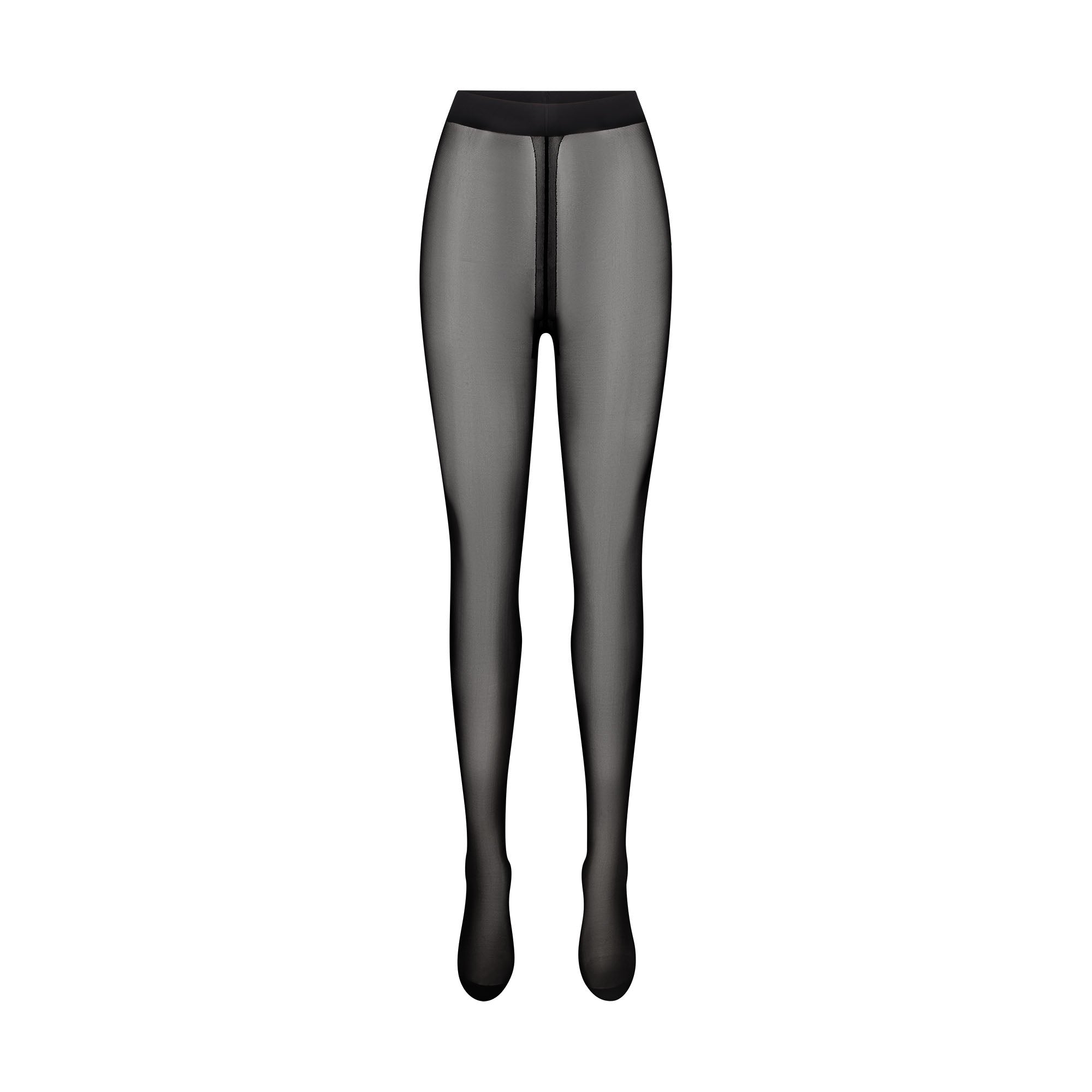HOSIERY SHEER TIGHTS | ONYX FLAT ON A WHITE BACKGROUND | FLT
