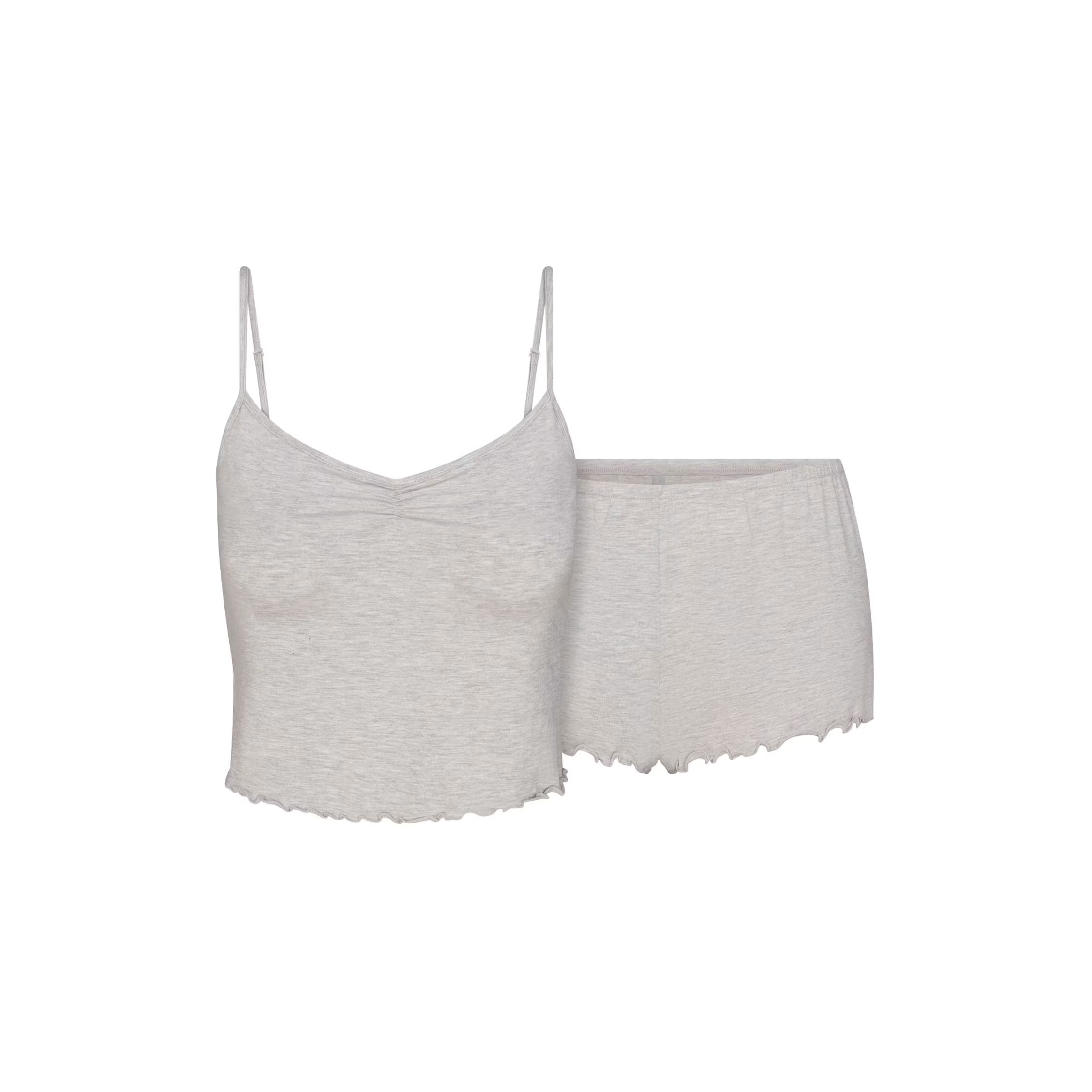SKIMS SLEEP CAMI SET | LIGHT HEATHER GREY