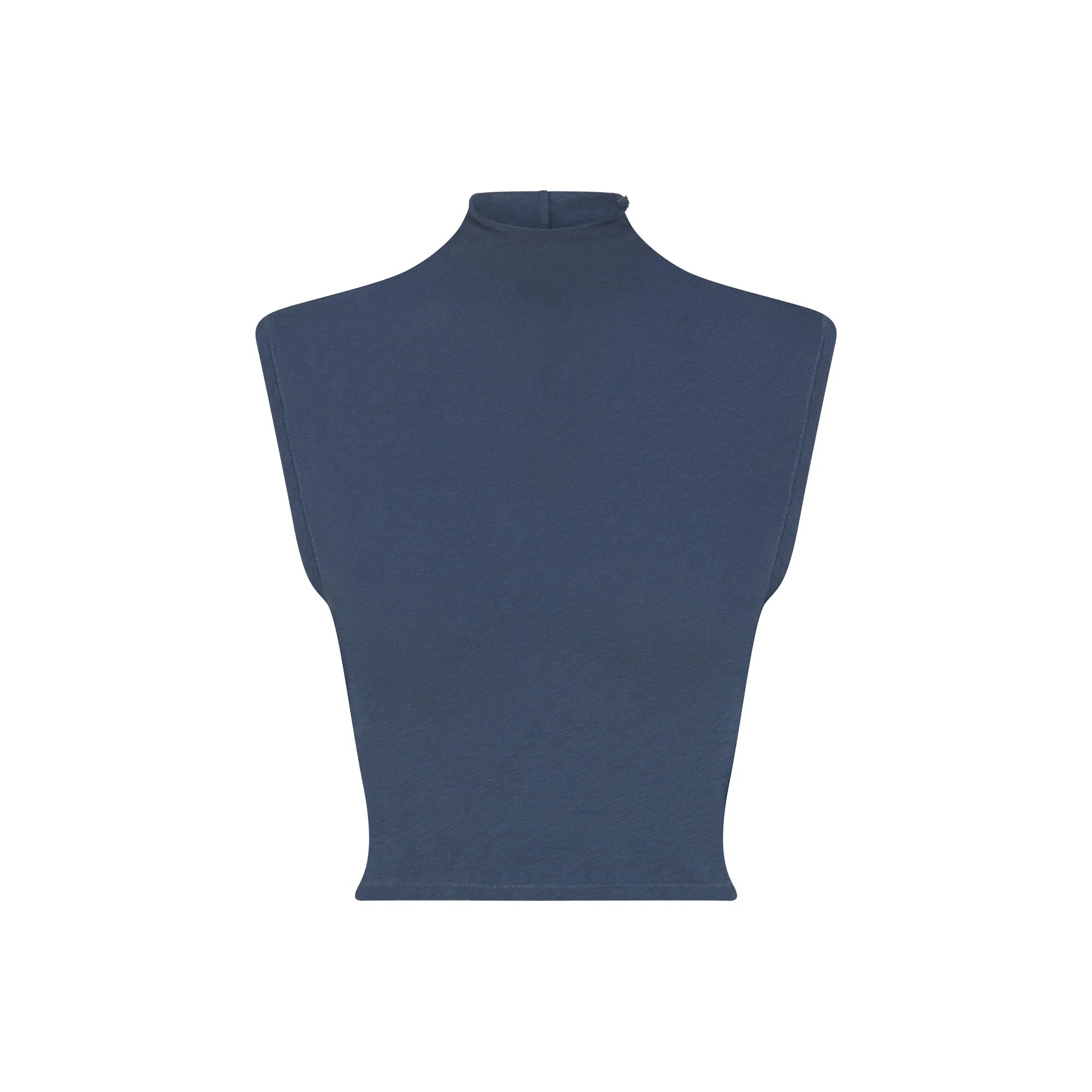 WORN IN JERSEY MOCK NECK TOP | INDIGO