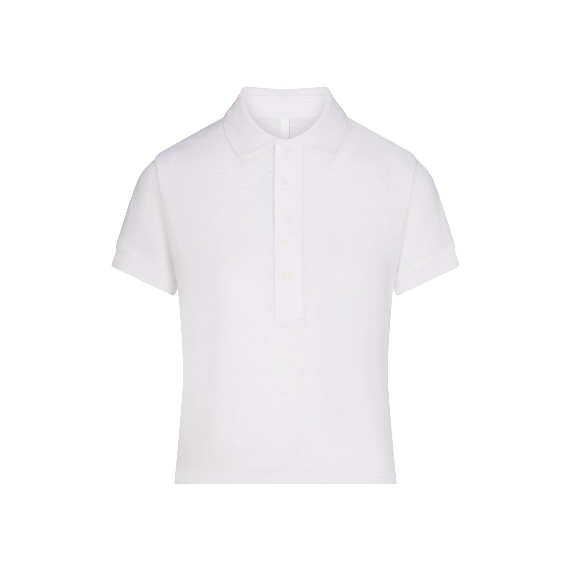 WORN IN JERSEY POLO | SNOW FLAT ON A WHITE BACKGROUND | FLT