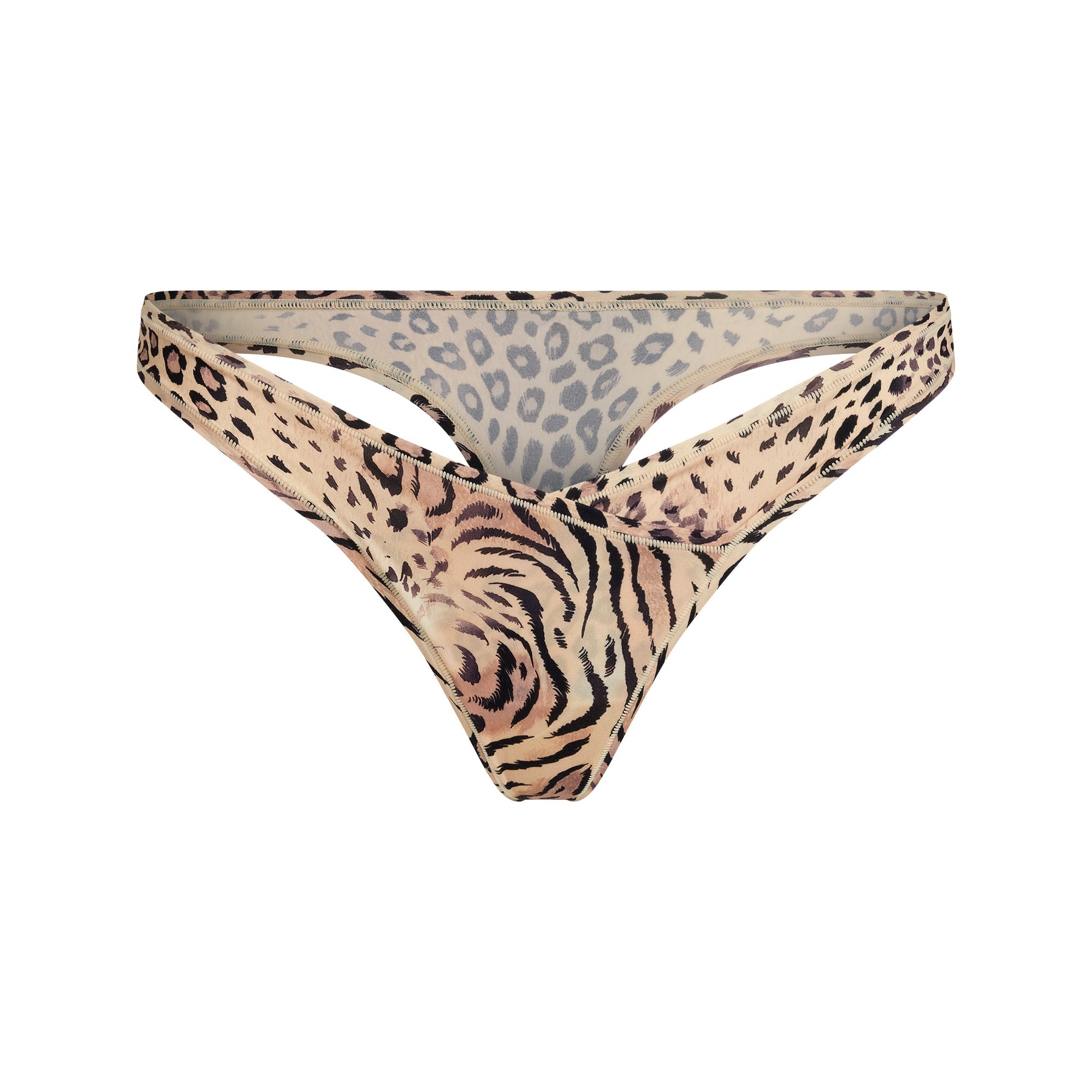 FITS EVERYBODY WRAP THONG | SAND MULTI ANIMAL