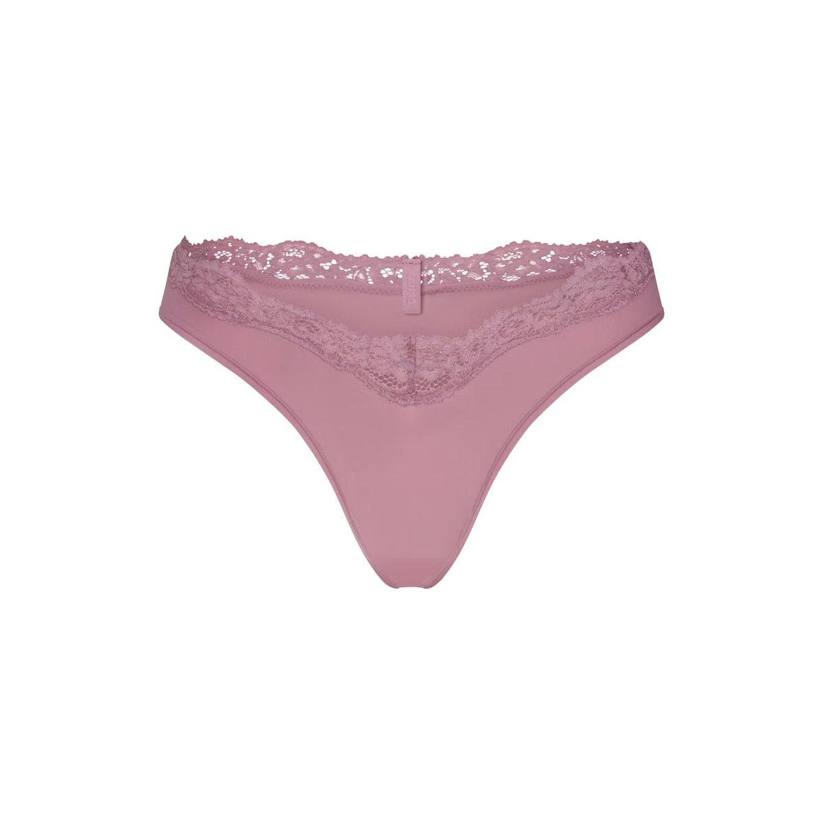 FITS EVERYBODY LACE DIPPED THONG | MUTED MAUVE